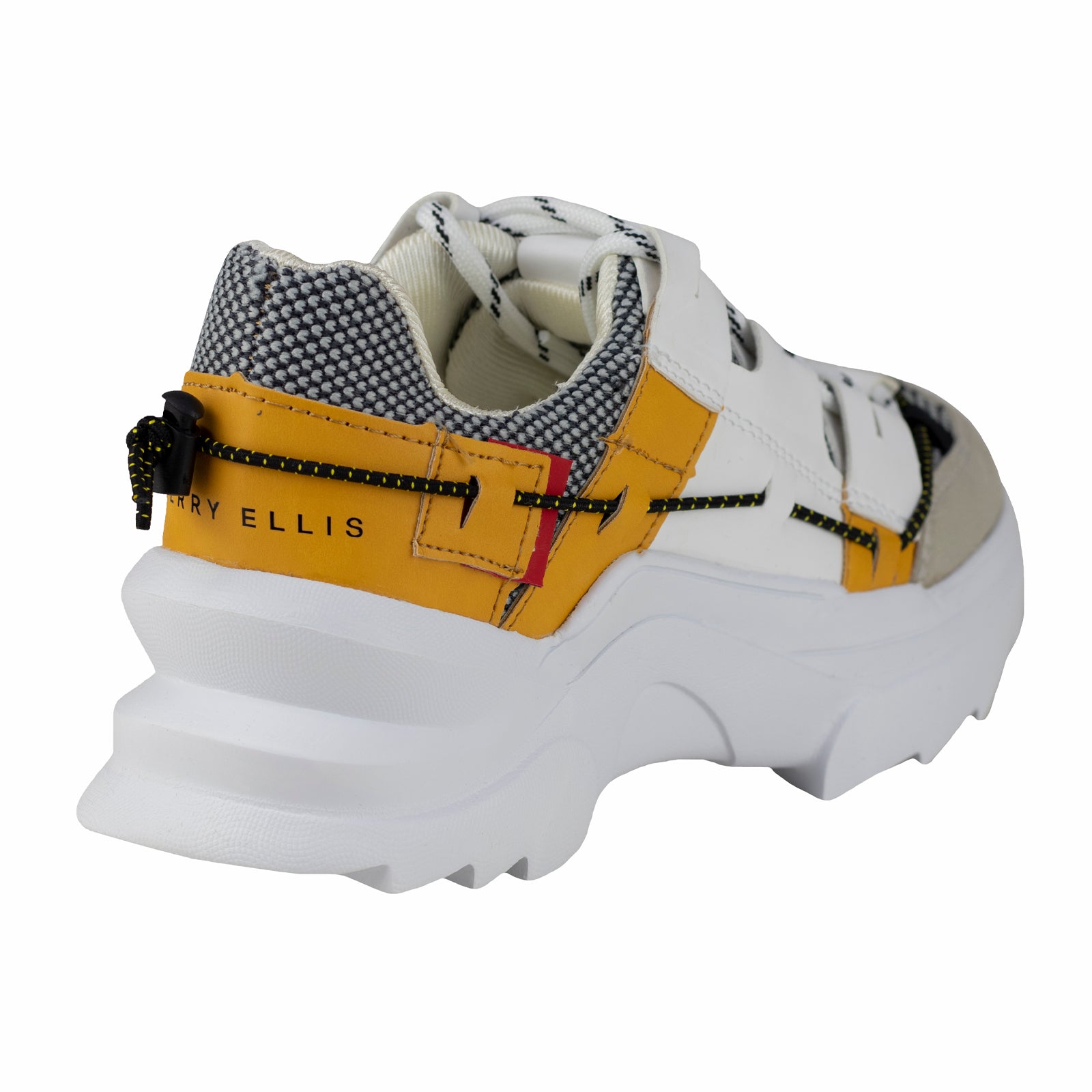 Tenis Chunky Para Dama Perry Ellis 9016 Blanco Amarillo