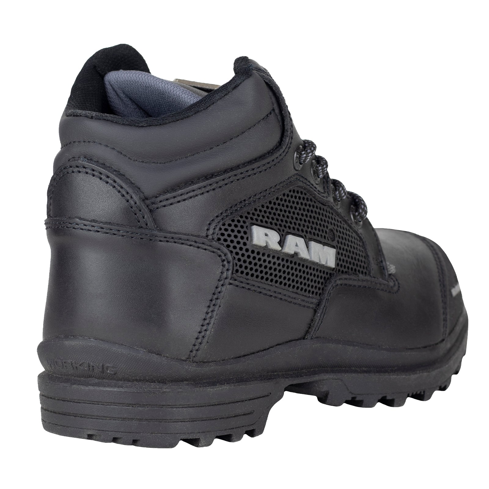 Bota Industrial Seguridad Para Caballero Marca Ram 9403 Negro