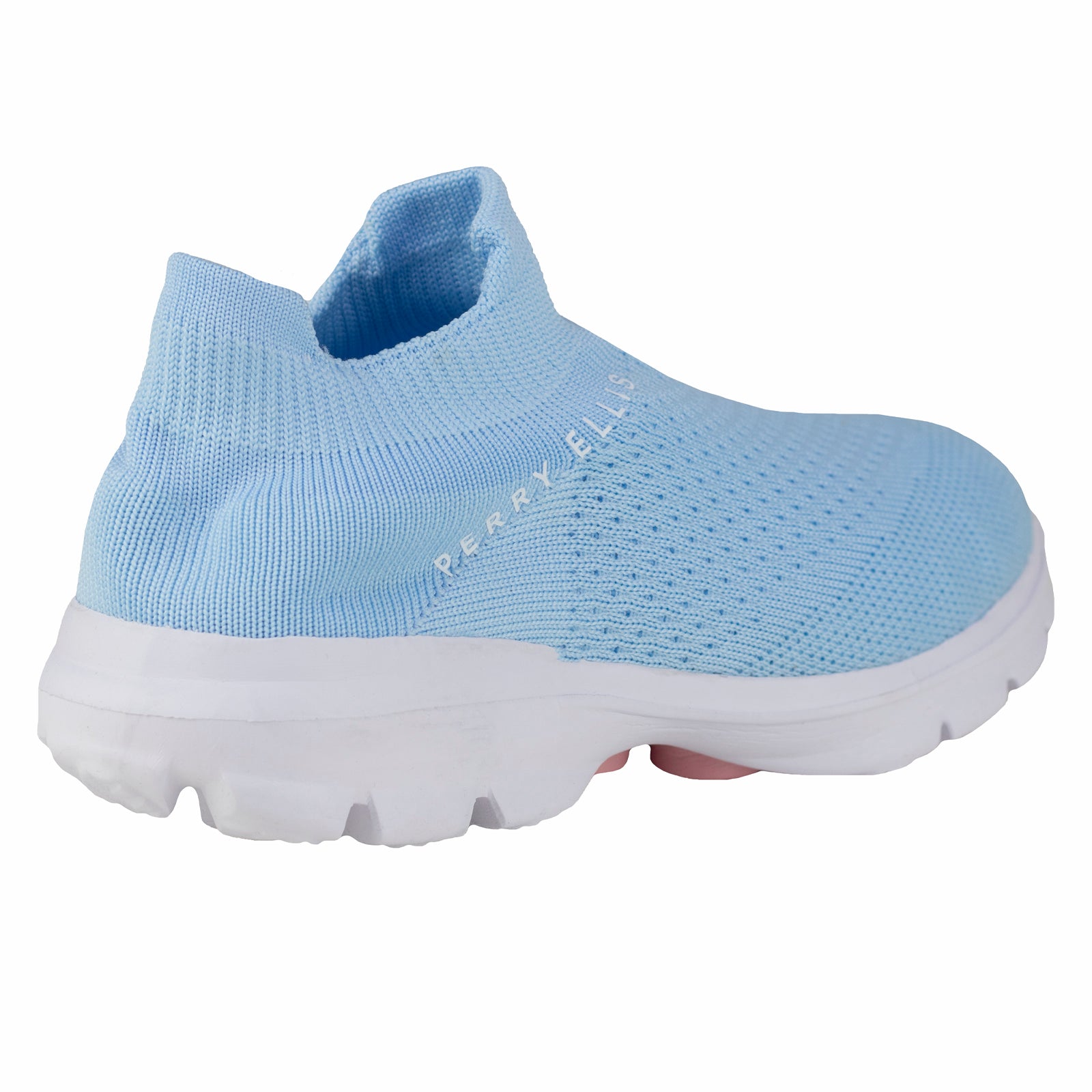 Tenis De Calcetín Para Niña Perry Ellis 6487 Cielo