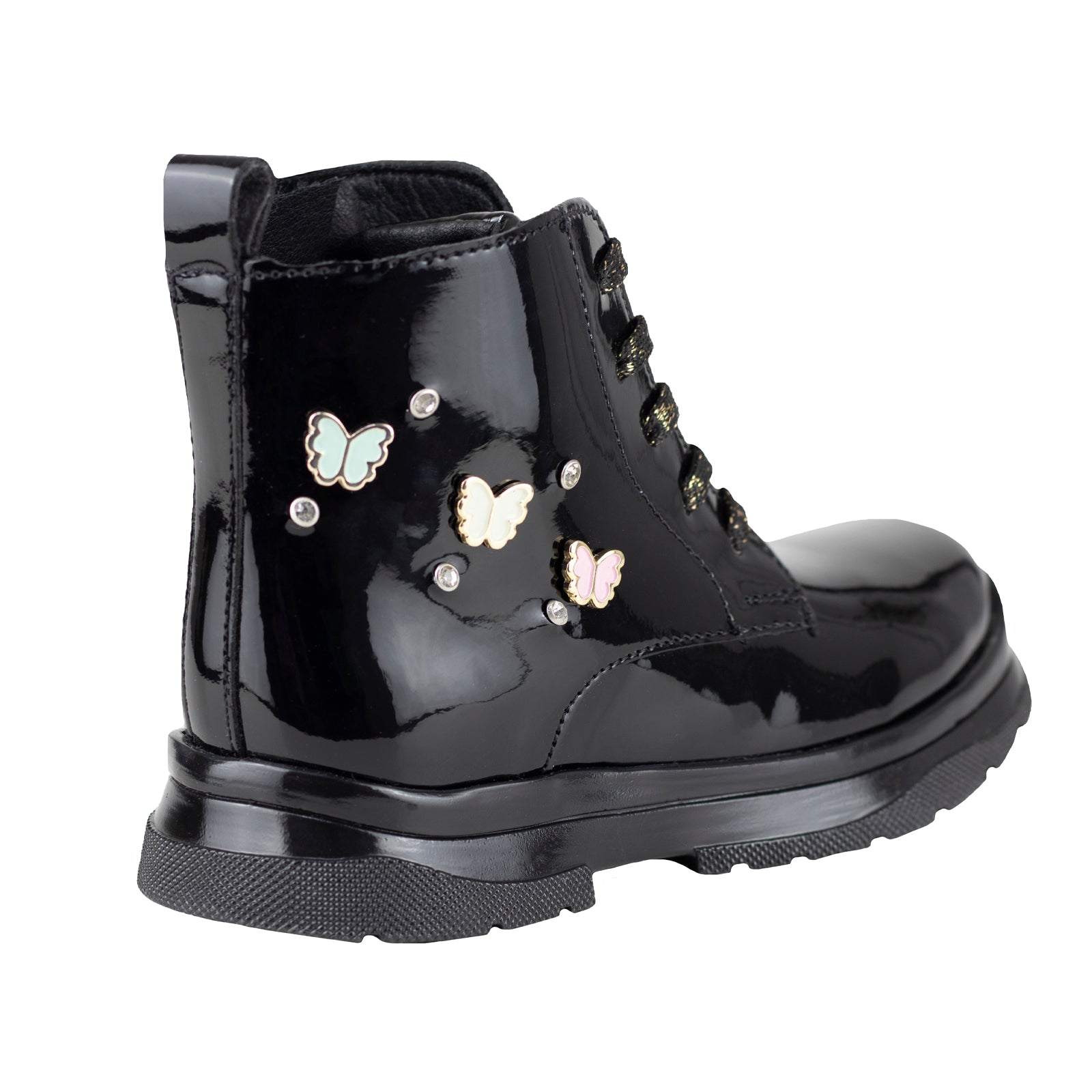Bota Urbana Karsten Niña 50001-1C Negro Charol 15-21