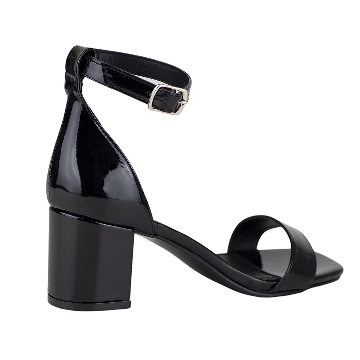 Sandalia de Tacón Dama Capa de Ozono 656401 Negro Charol