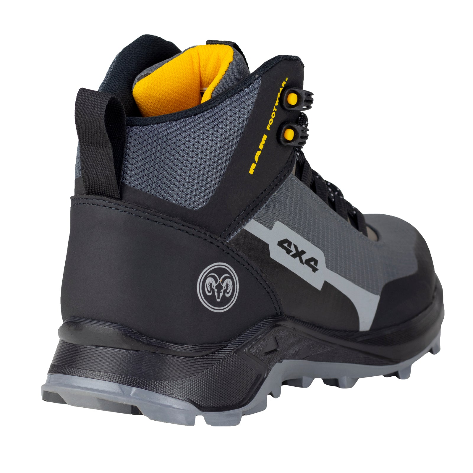 Bota Casual Senderismo Para Caballero New Ram 9549 Negro Gris