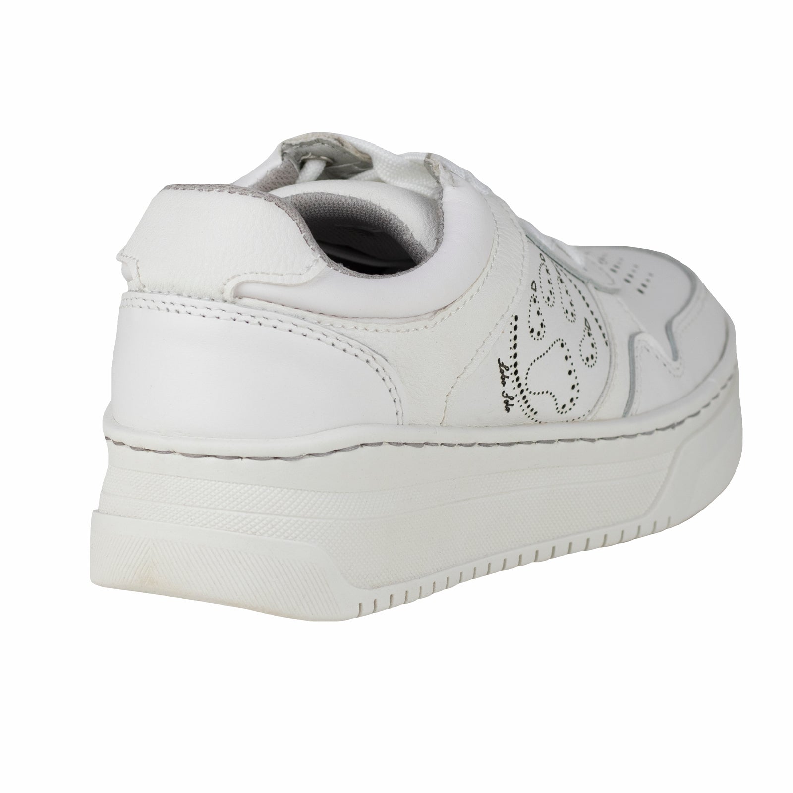 Tenis Tejidos Suela Gruesa Para Dama Lobo Solo 5762DA Blanco