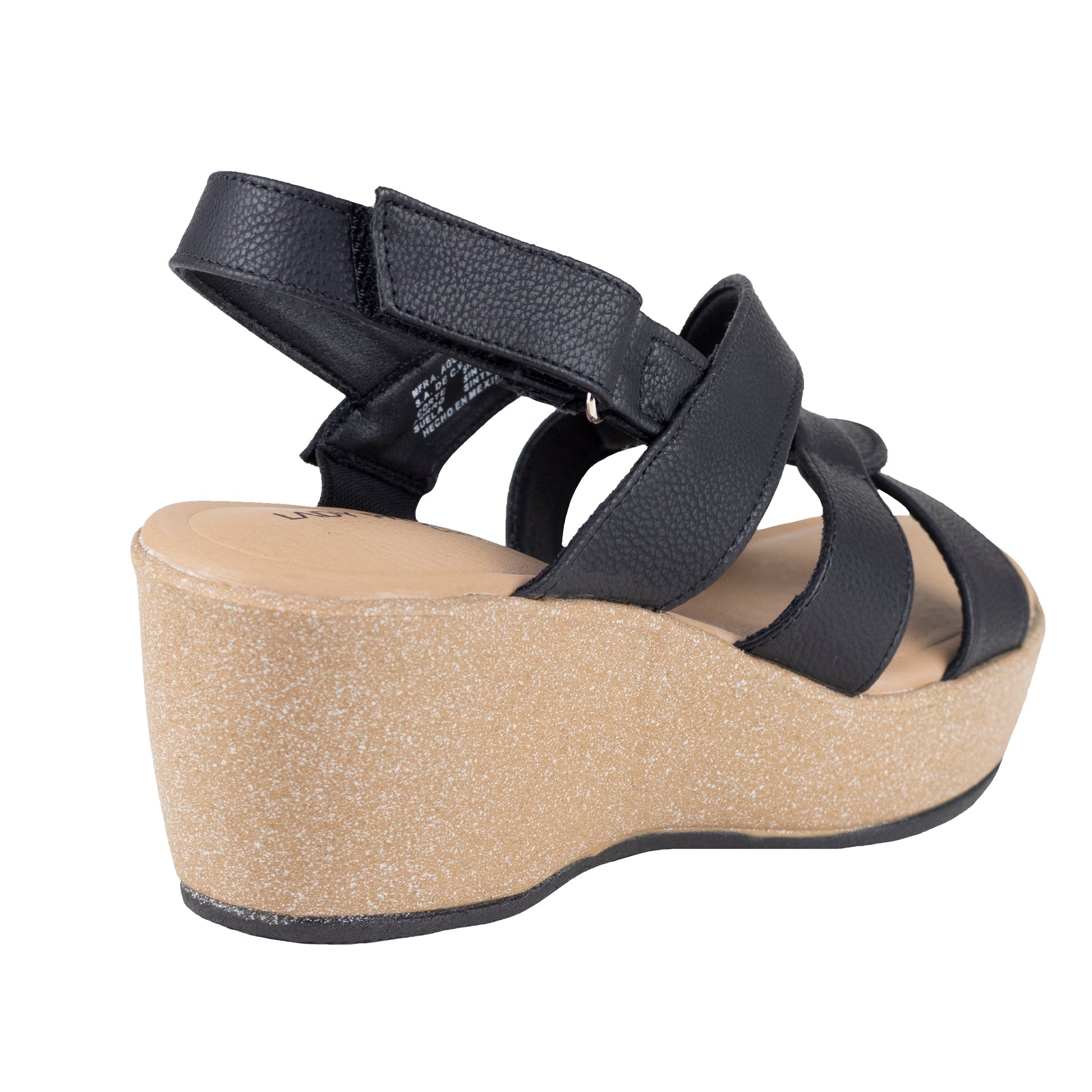 Sandalia De Plataforma Para Dama Lady Paulina 38301 Negro