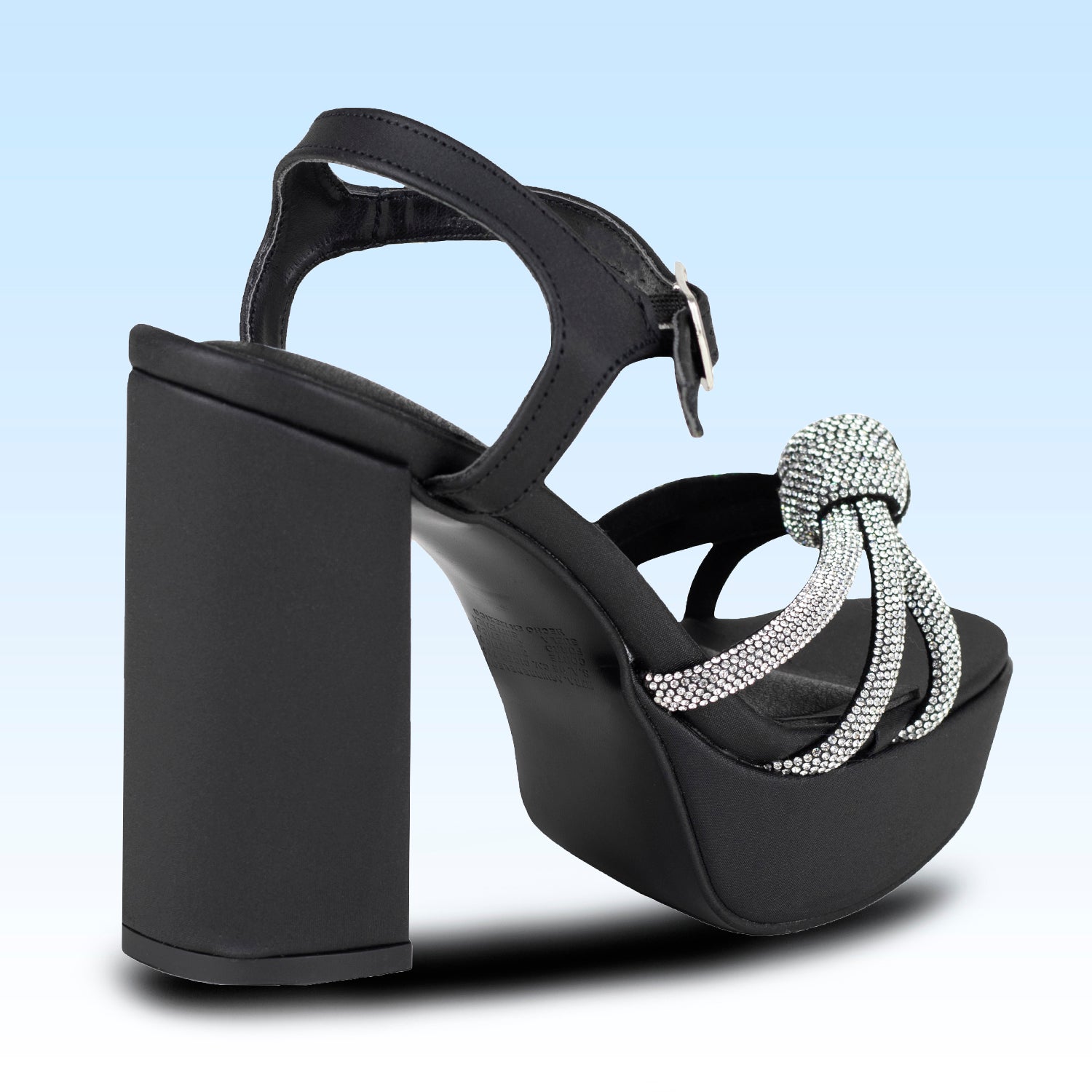 Sandalia Con Tacón Para Dama Lady Paulina 17343 Negro