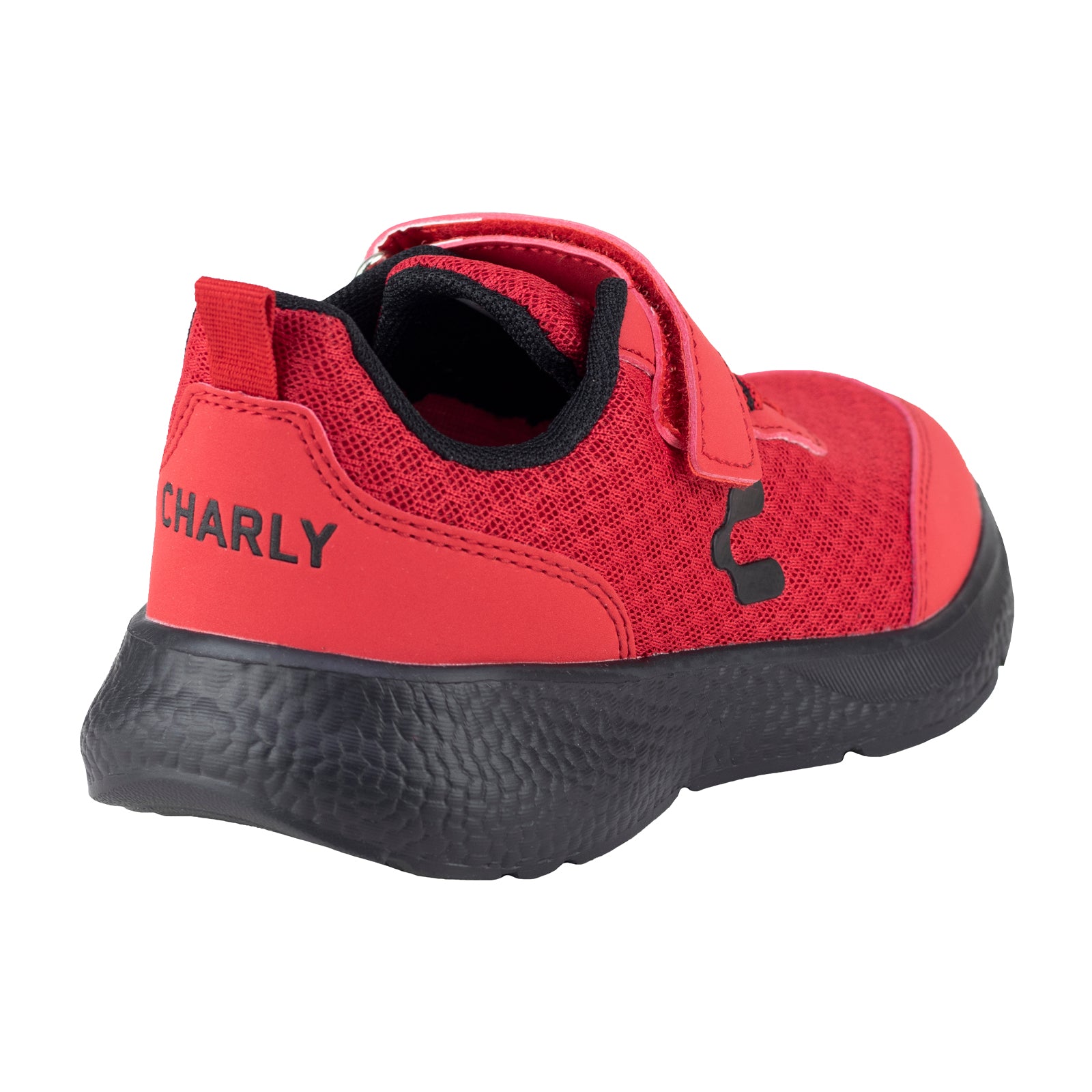 Tenis Running Para Niño Charly 1098767 Rojo Negro