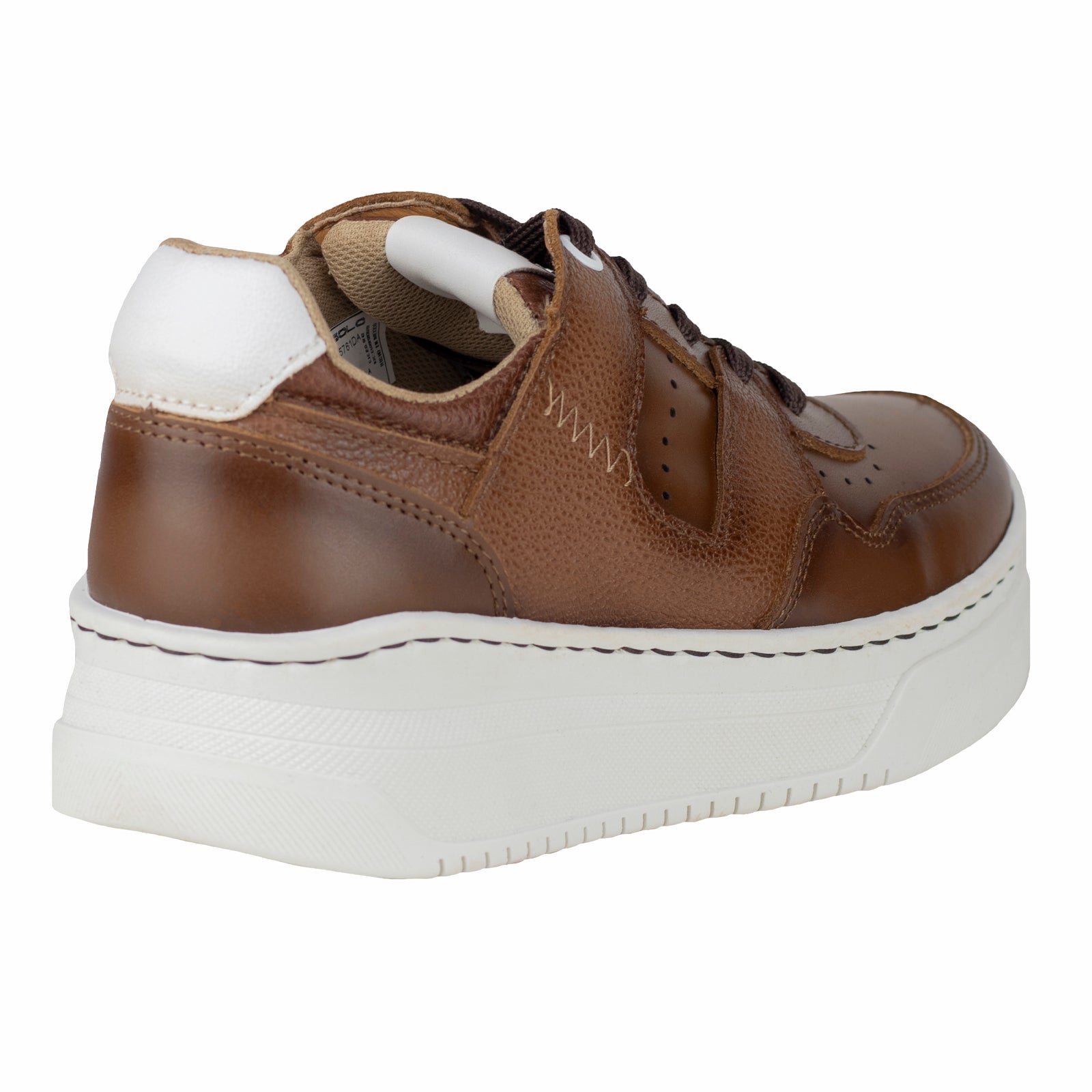 Tenis Tejido Suela Gruesa Casual Para Dama Lobo Solo 5761 Camel