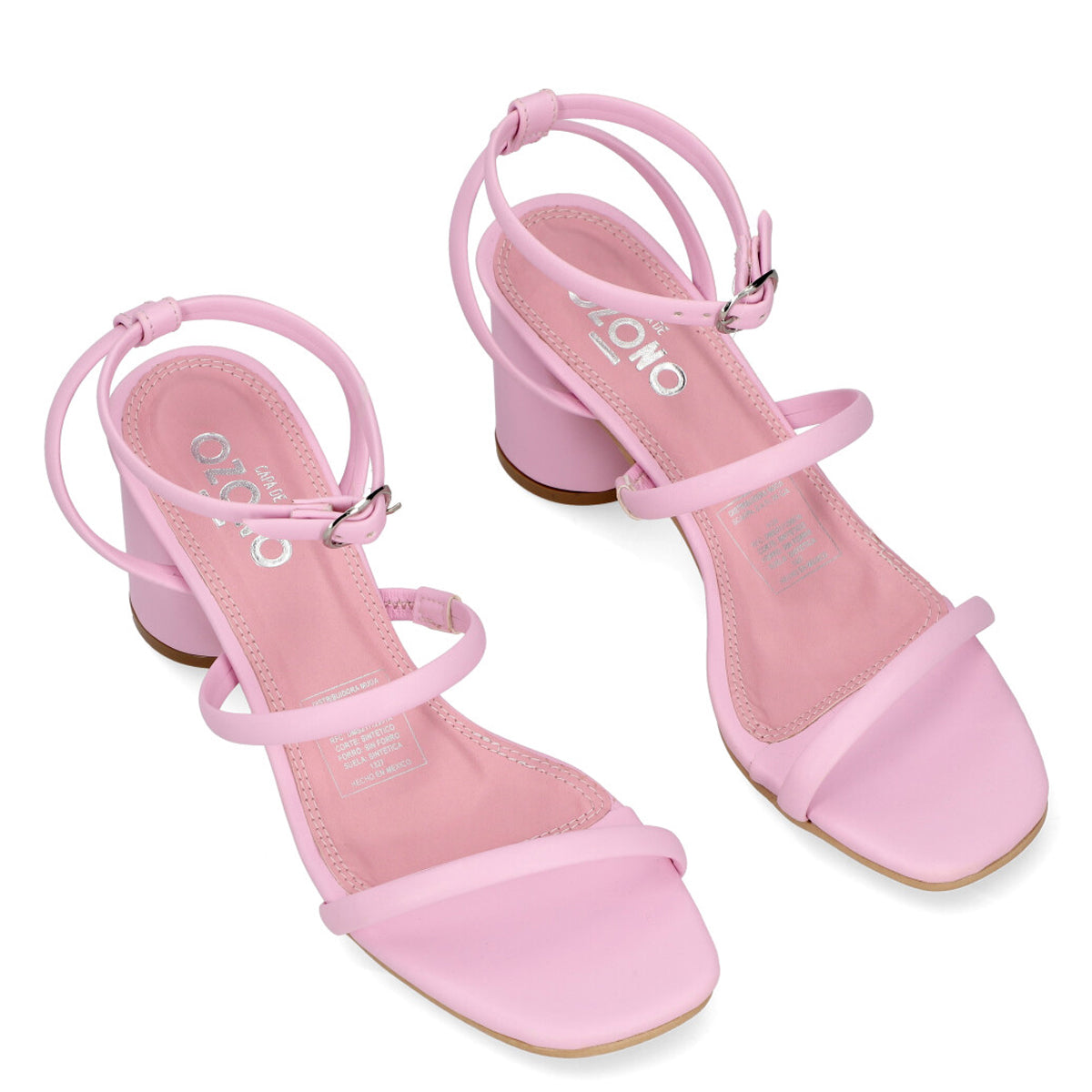 Sandalia de Tacón Dama Capa de Ozono 657201 Rosa
