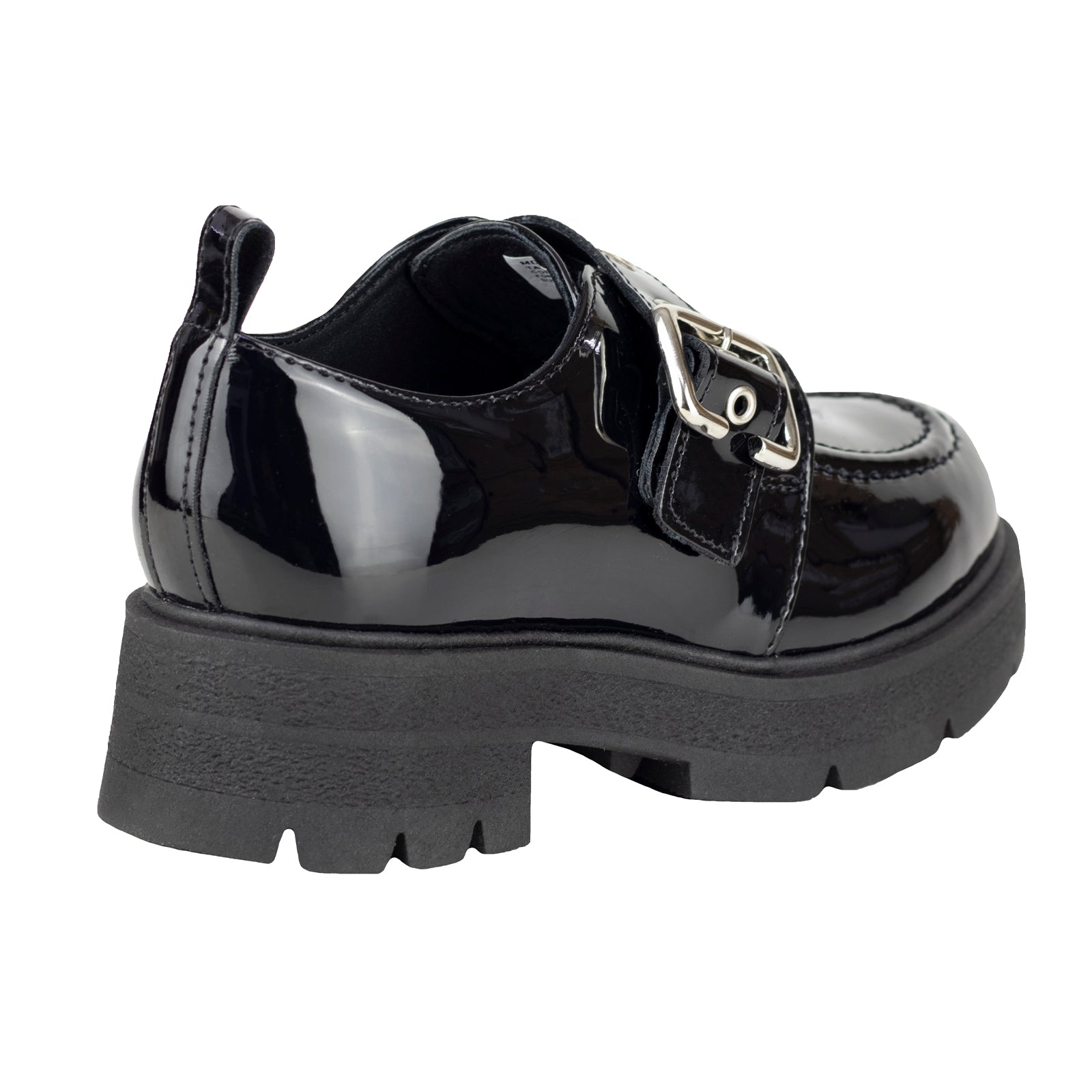 Zapato Escolar Tipo Chunky Para Niña Chabelo C200-B Charol Negro 22-26
