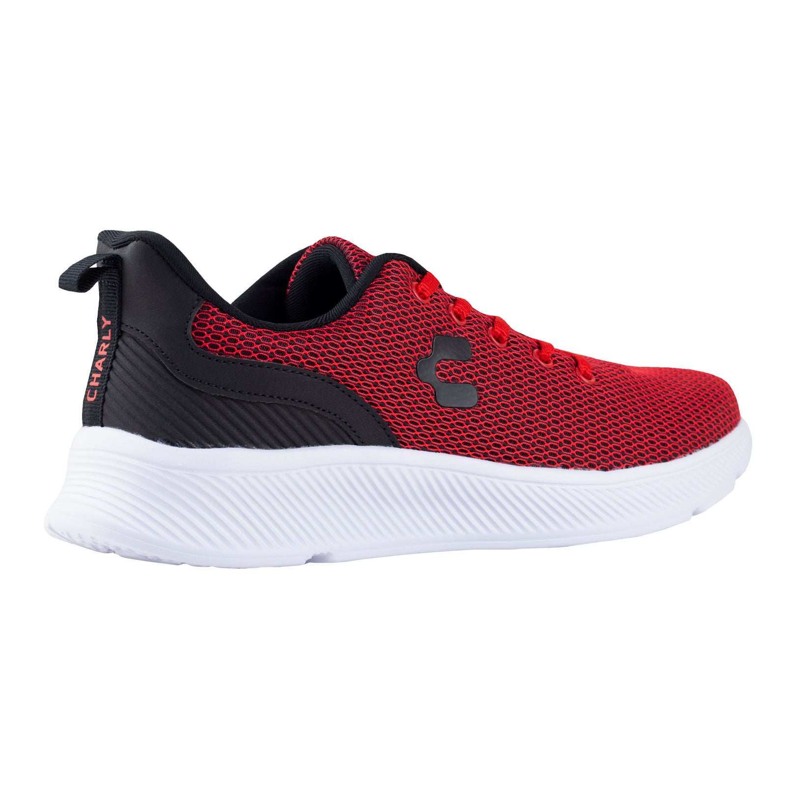 Tenis Running Para Caballero Charly 1086138 Rojo Negro