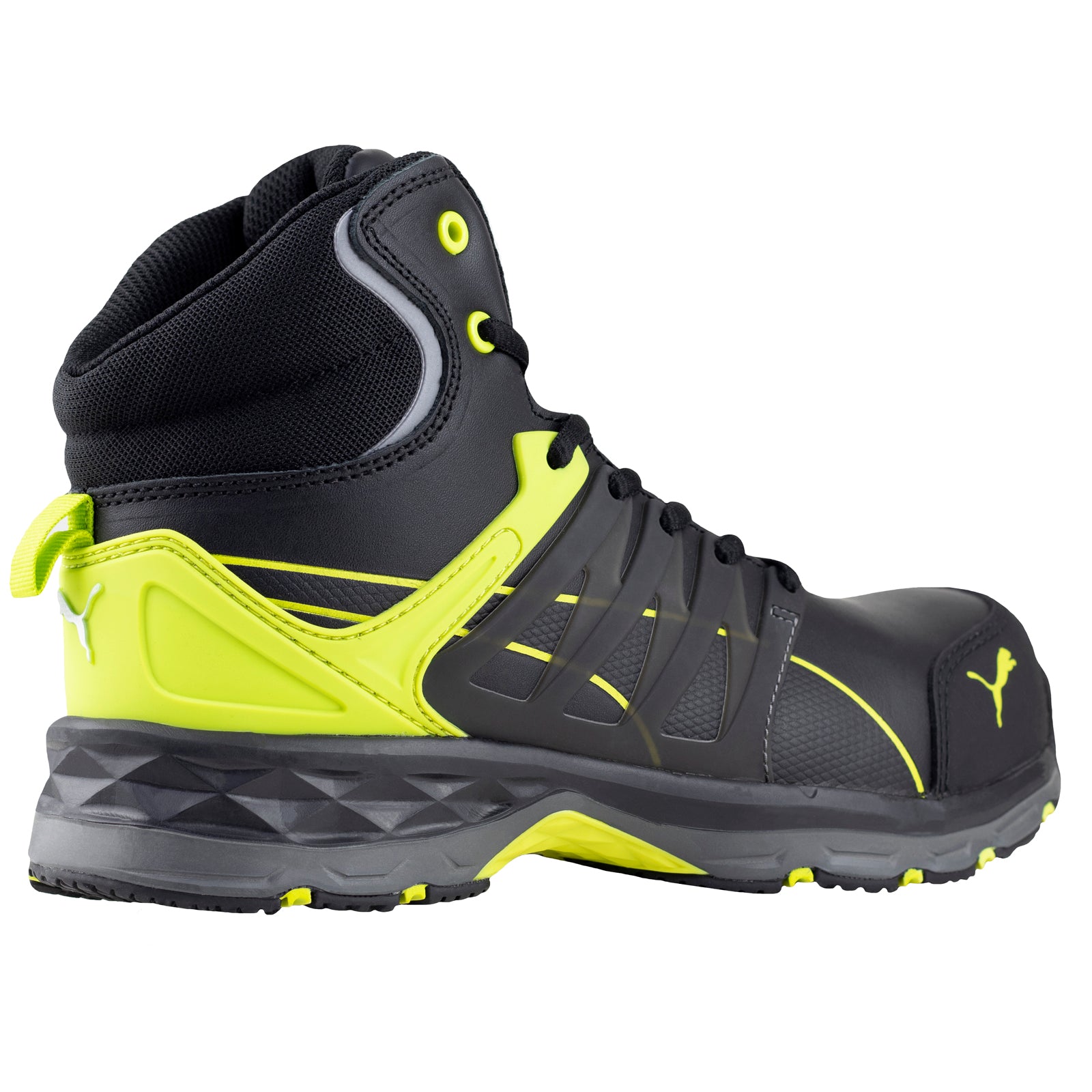 Bota Industrial Tipo II PP Caballero Puma Velocity 2.0 Mid 63.388.4 Black Yellow
