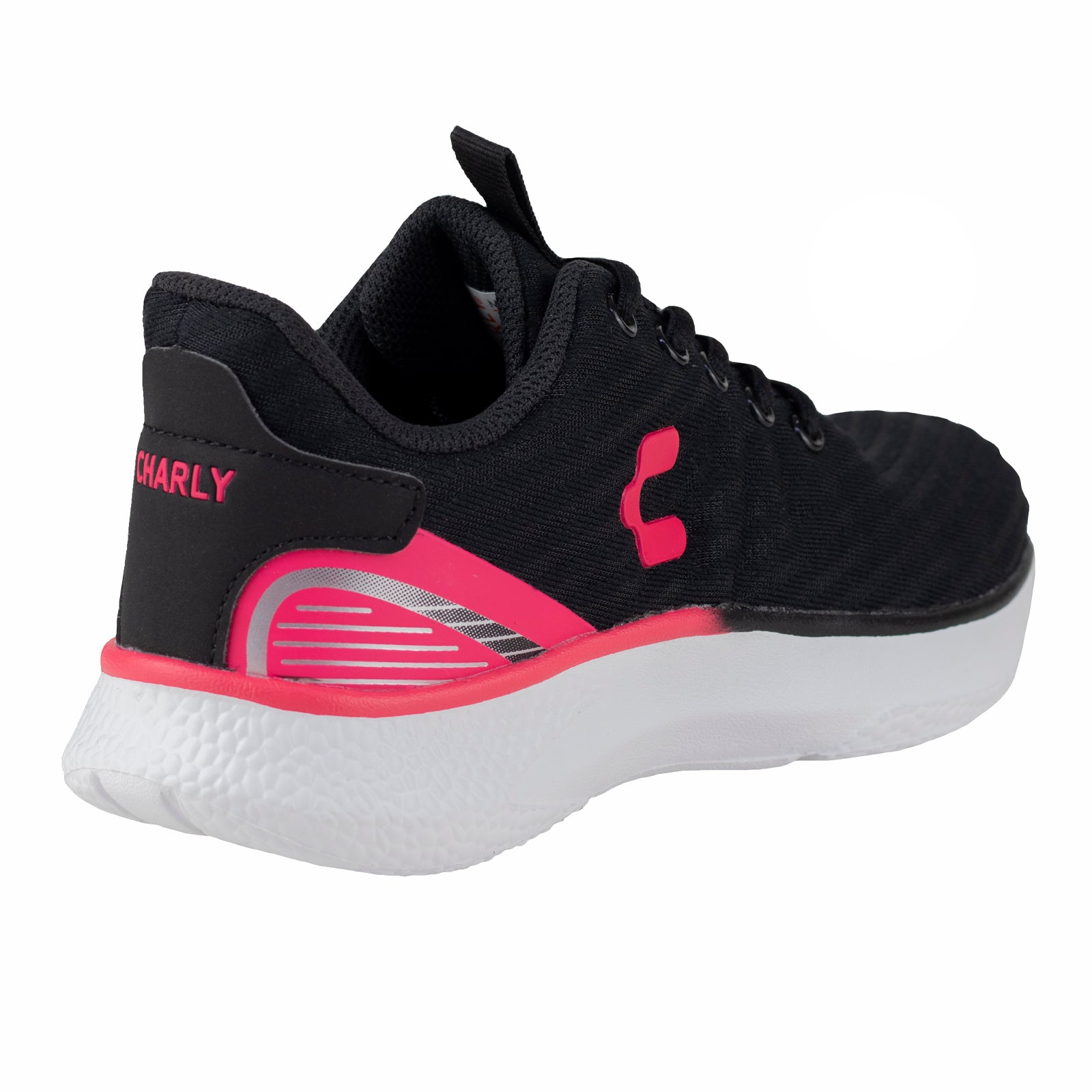 Tenis Running Para Dama Charly 1059555 Negro Rosa