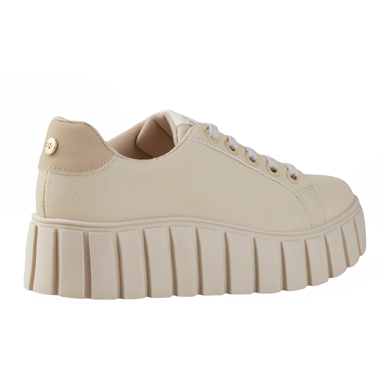 Tenis Urbano Plataforma Dama Capa De Ozono 625403 Latte