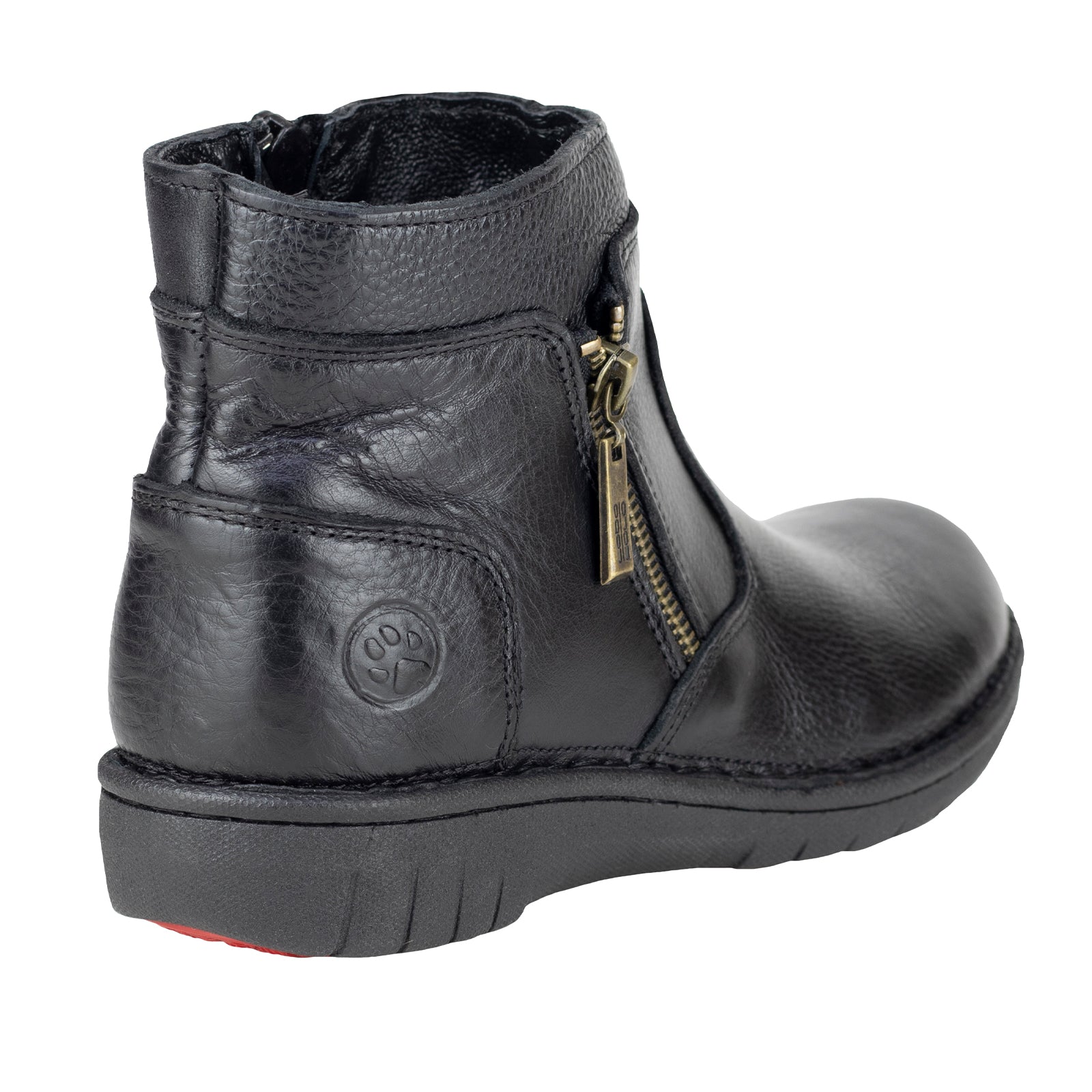 Botín Confort Casual Cierre Lateral Para Dama Lobo Solo 5857 Negro