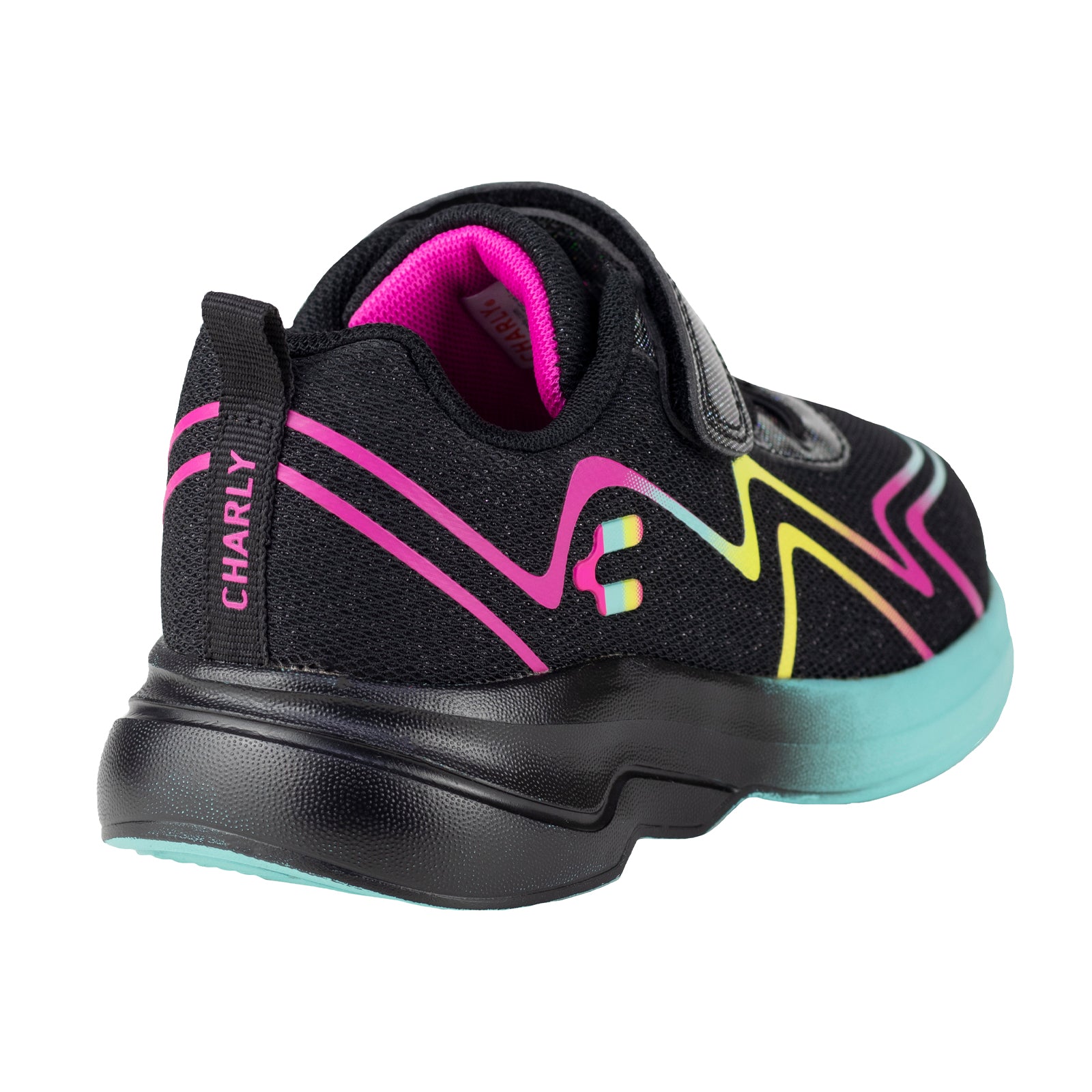 Tenis Casual Para Niña Charly Kids 1098426 Negro Aqua