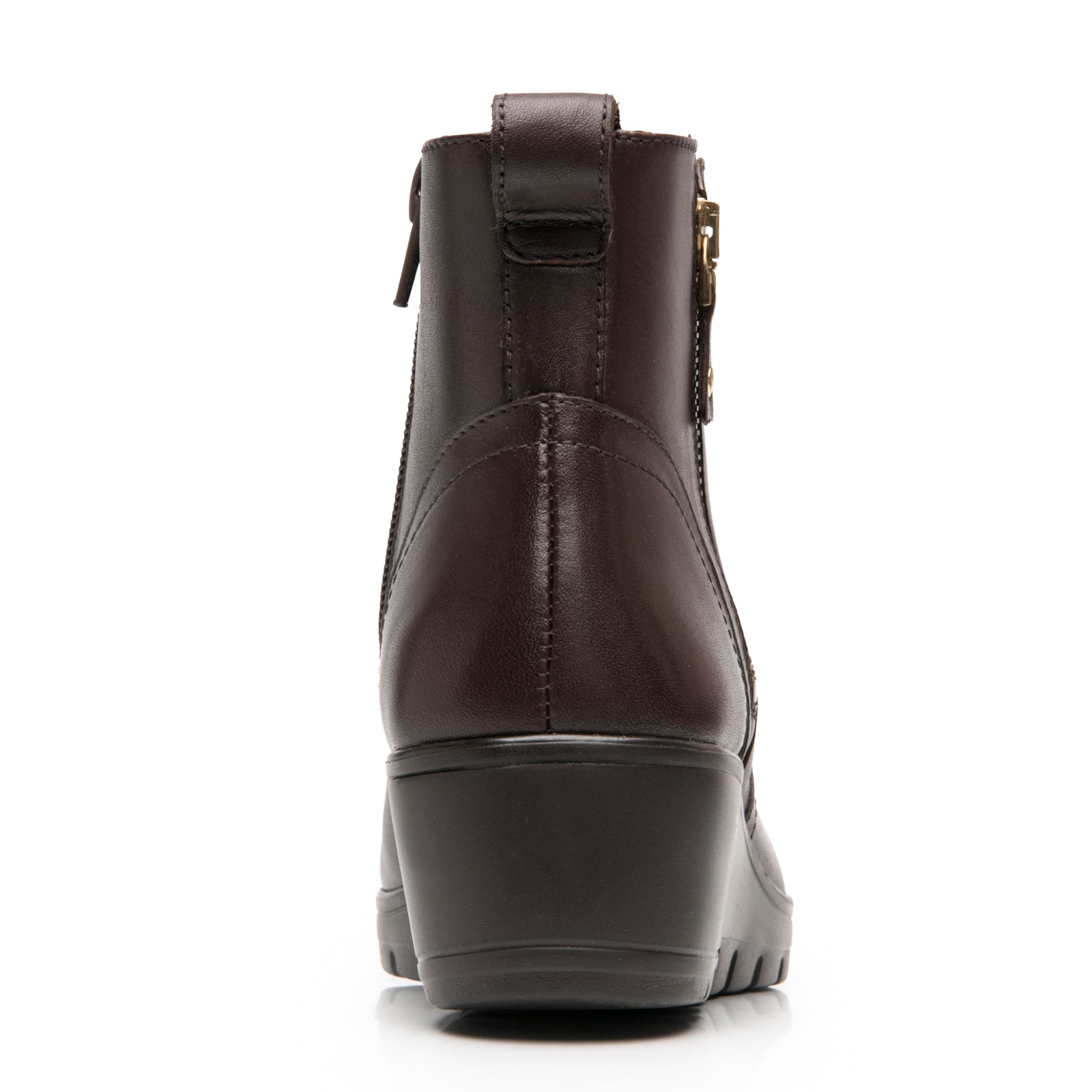 Botín Casual Tacón Cuña Para Dama Flexi 104827 Madera