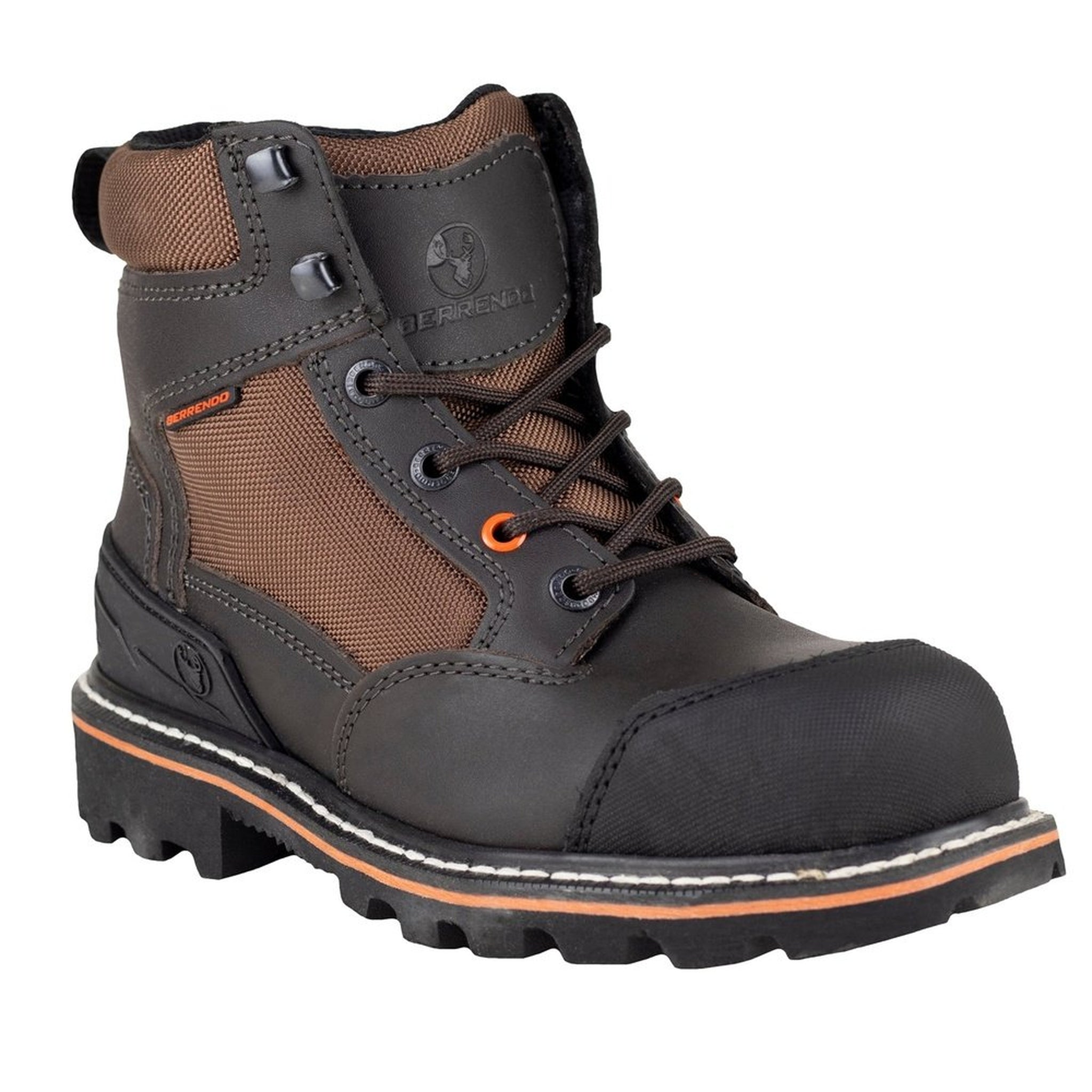 Bota Dieléctrica Industrial Casco Berrendo 180 Café Hombre