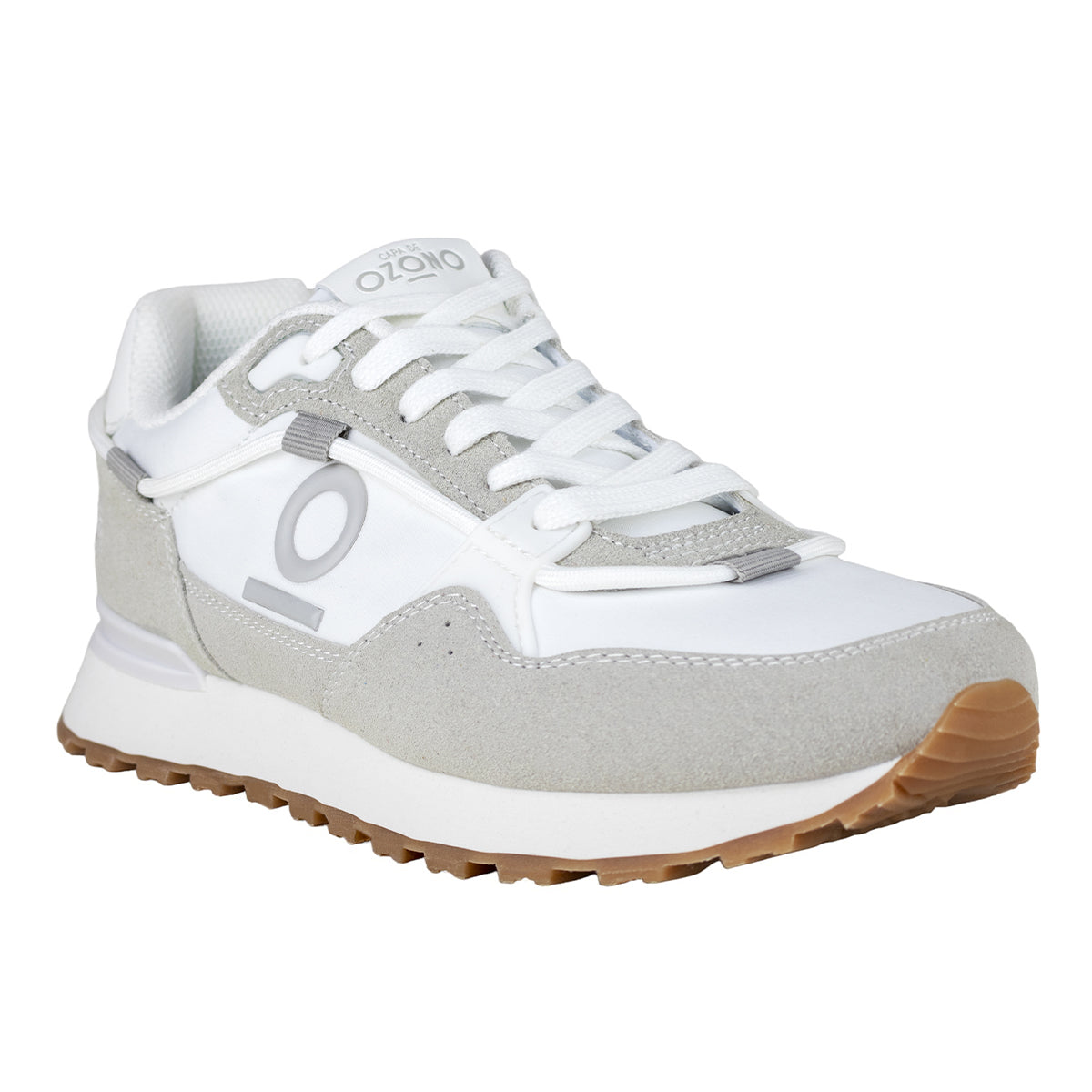 Tenis Casual Caballero Capa de Ozono 613201 Gris Blanco