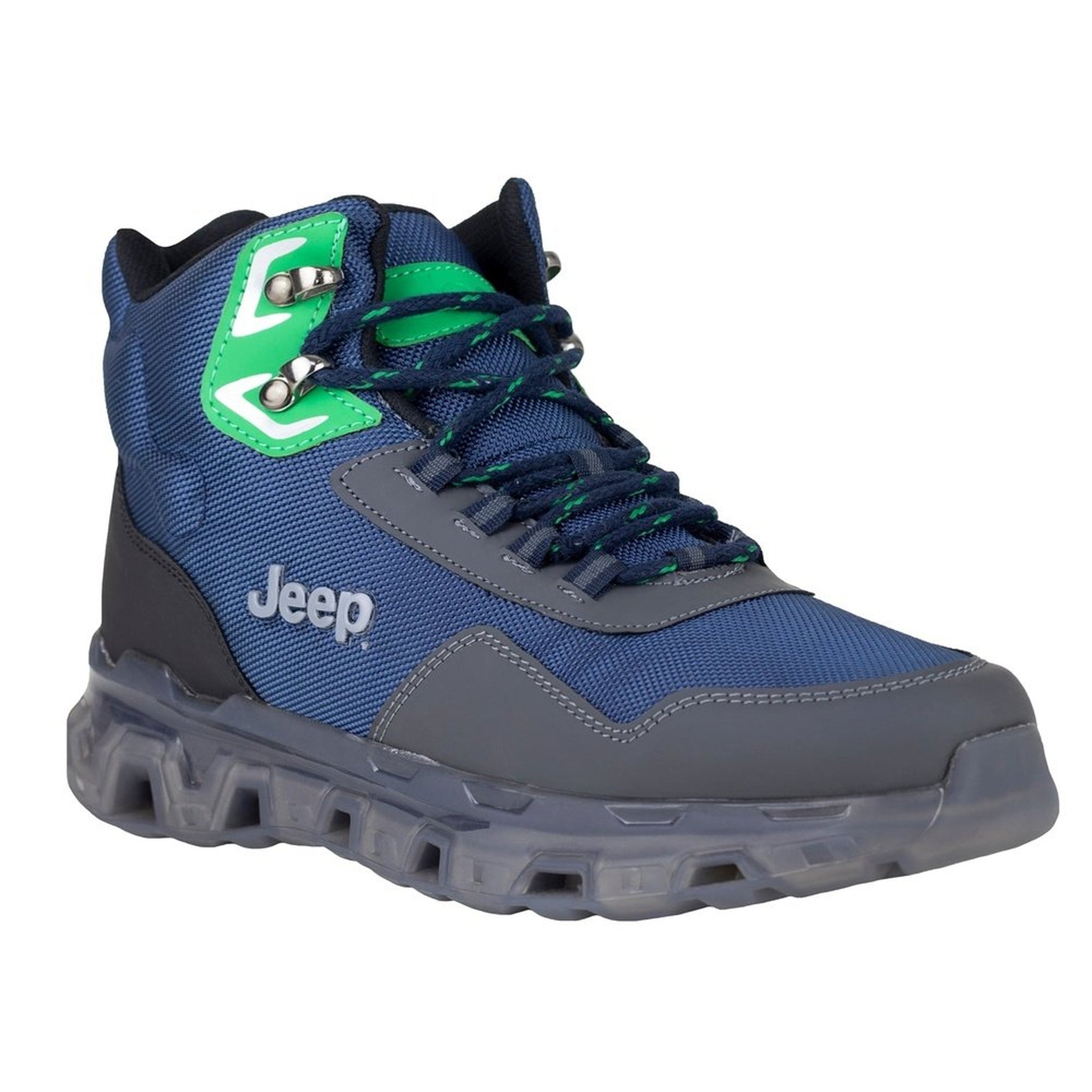 Bota Para Caballero Jeep 50000-70 Marino Gris Original