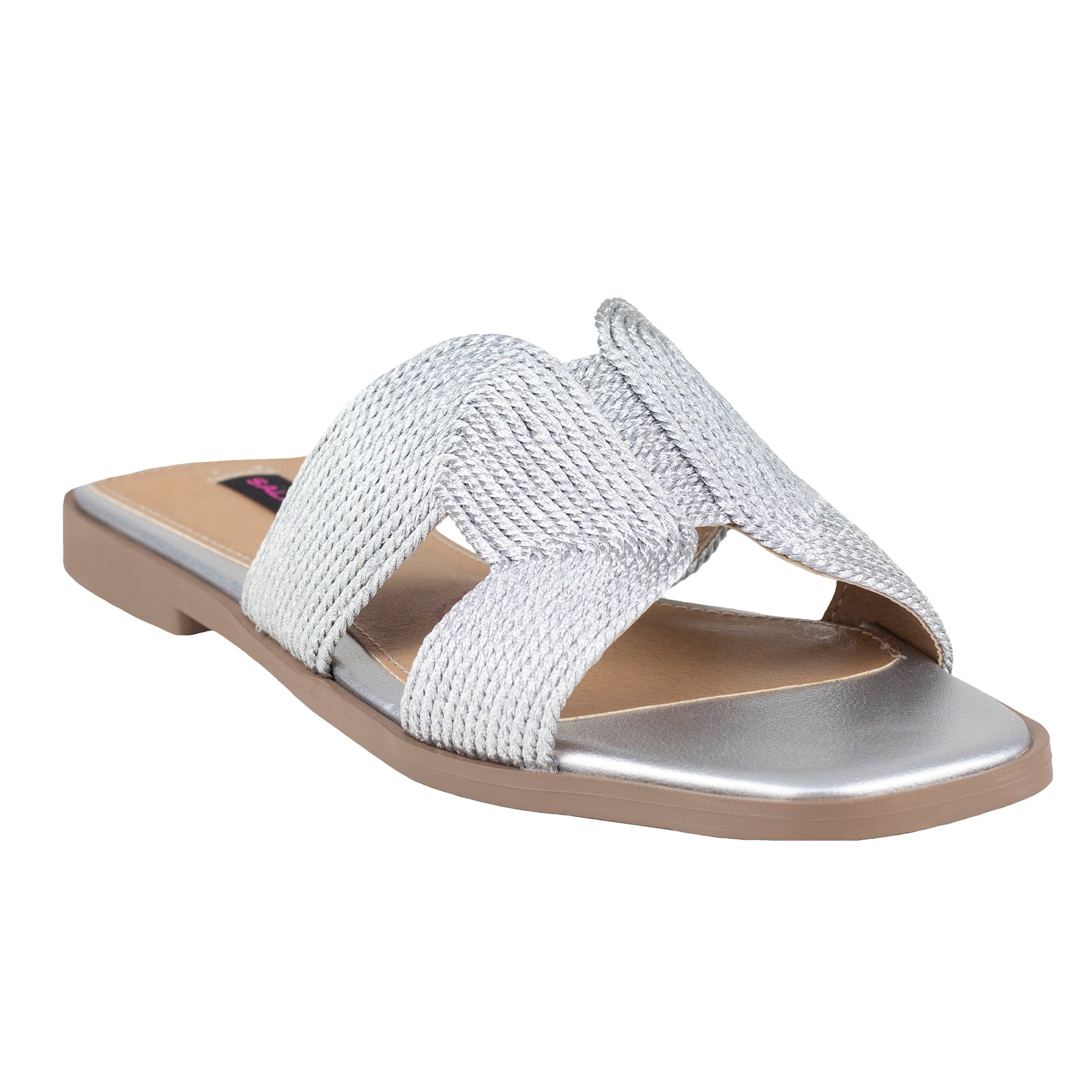 Sandalia Clásica Para Dama Salamandra 200-4062-B Plata