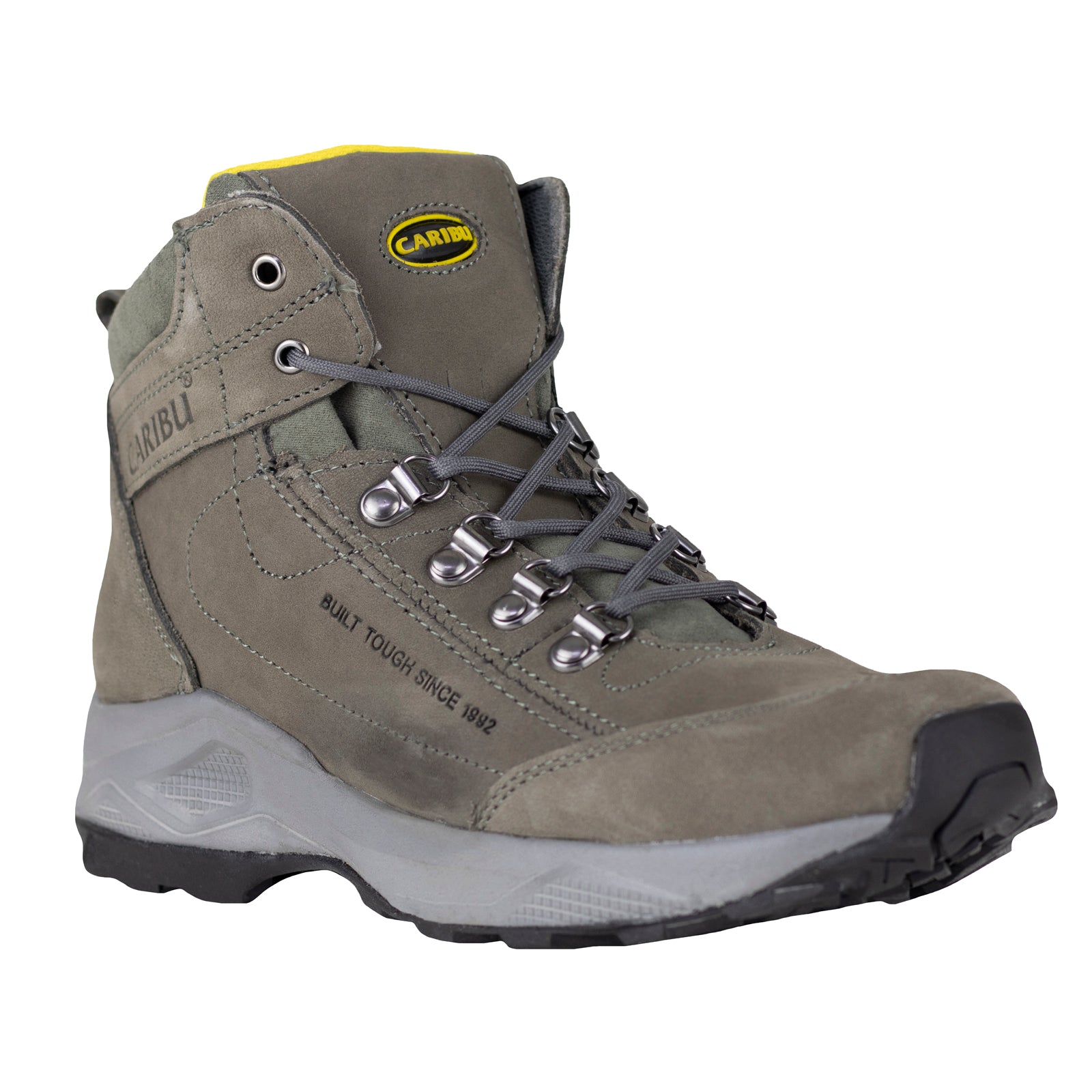 Botín Camping Caballero Caribu Hiking 646 Nobuck Gris