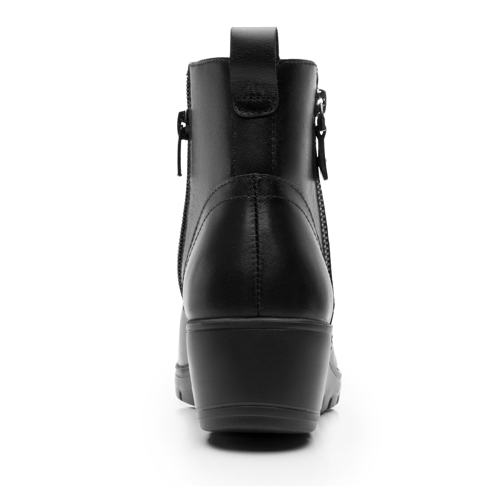 Botín Casual Tacón Cuña Para Dama Flexi 104827 Negro