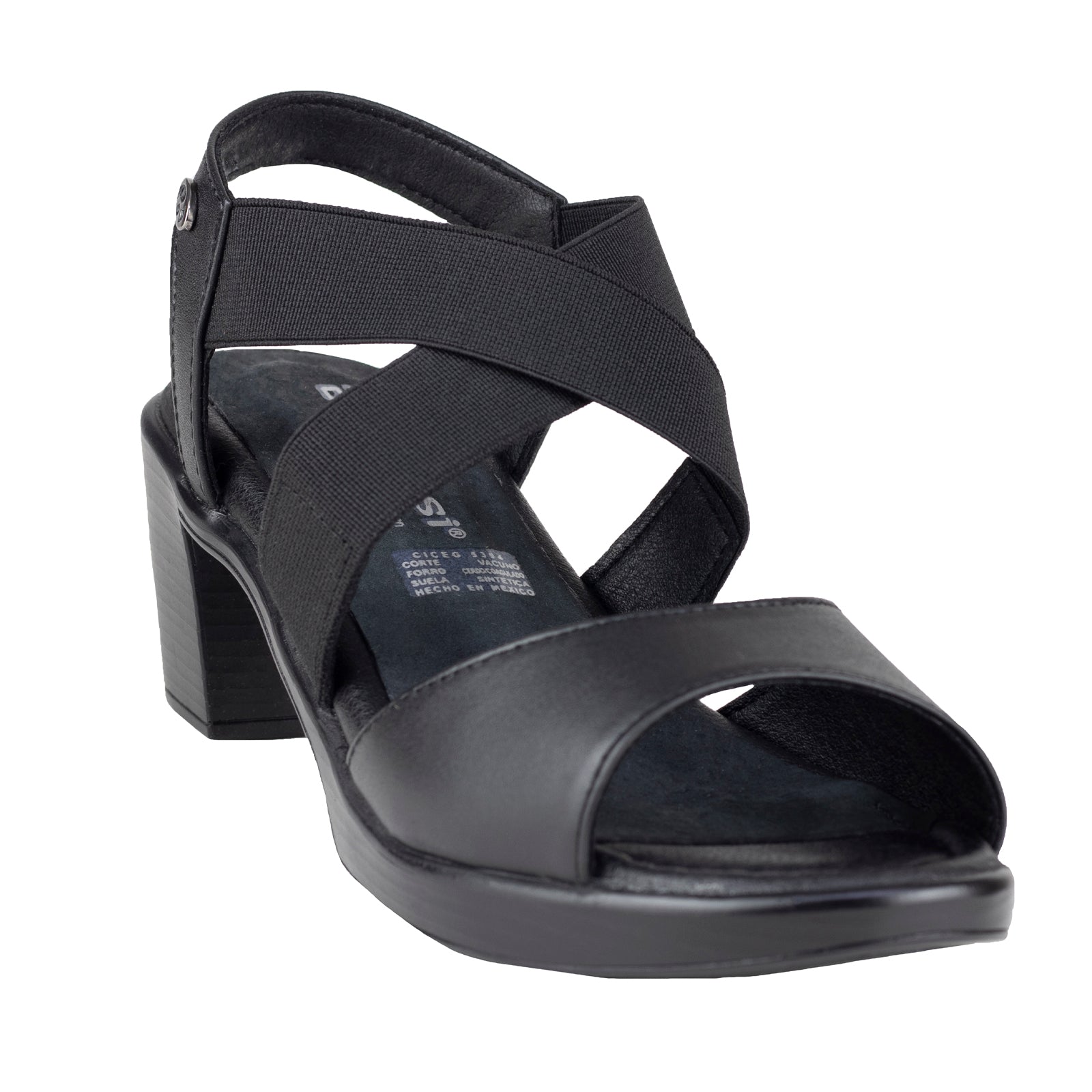 Sandalia De Tacón Para Dama Barcassi 4317 Negro