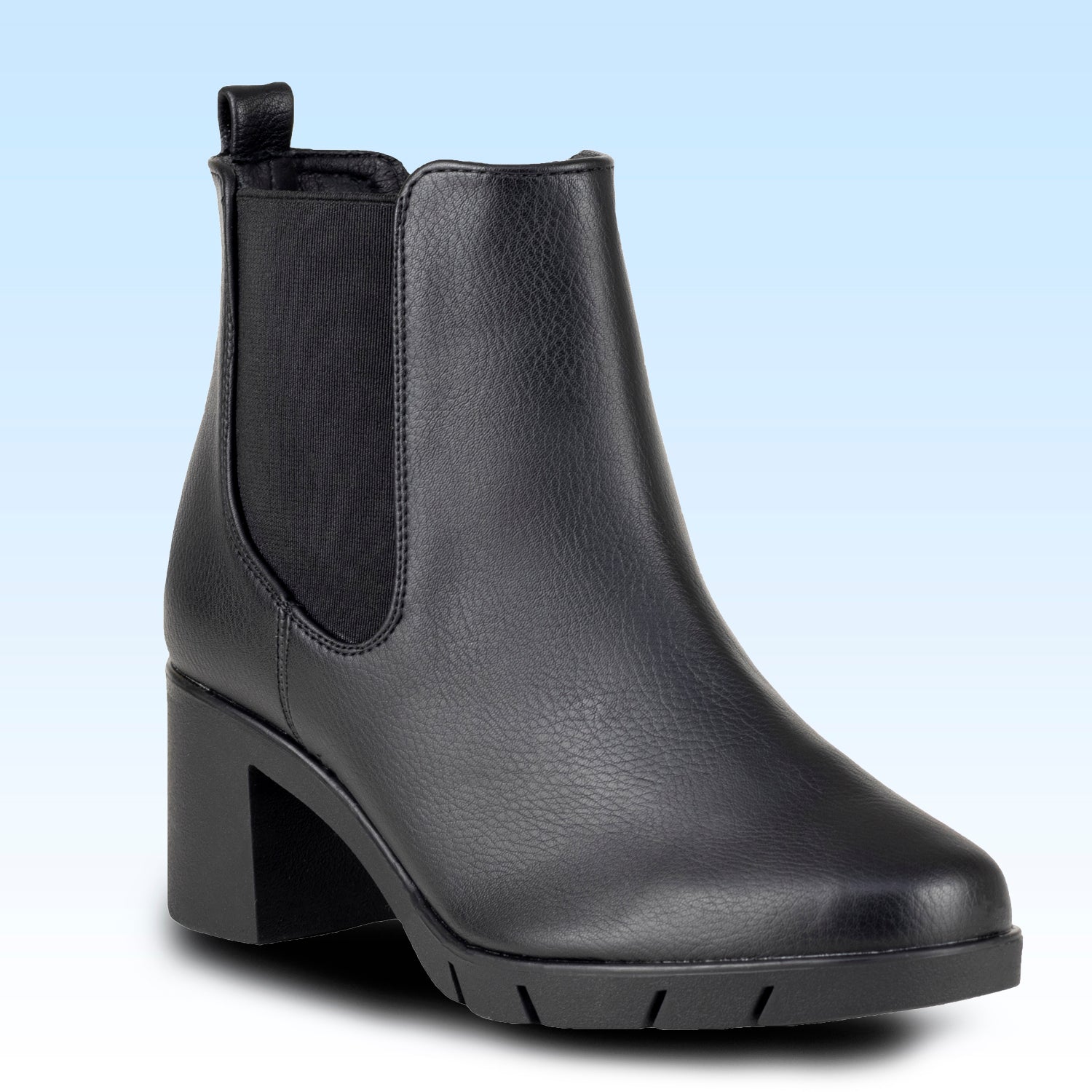 Botín Con Tacón Dama Lady Paulina Goya 24812 Negro