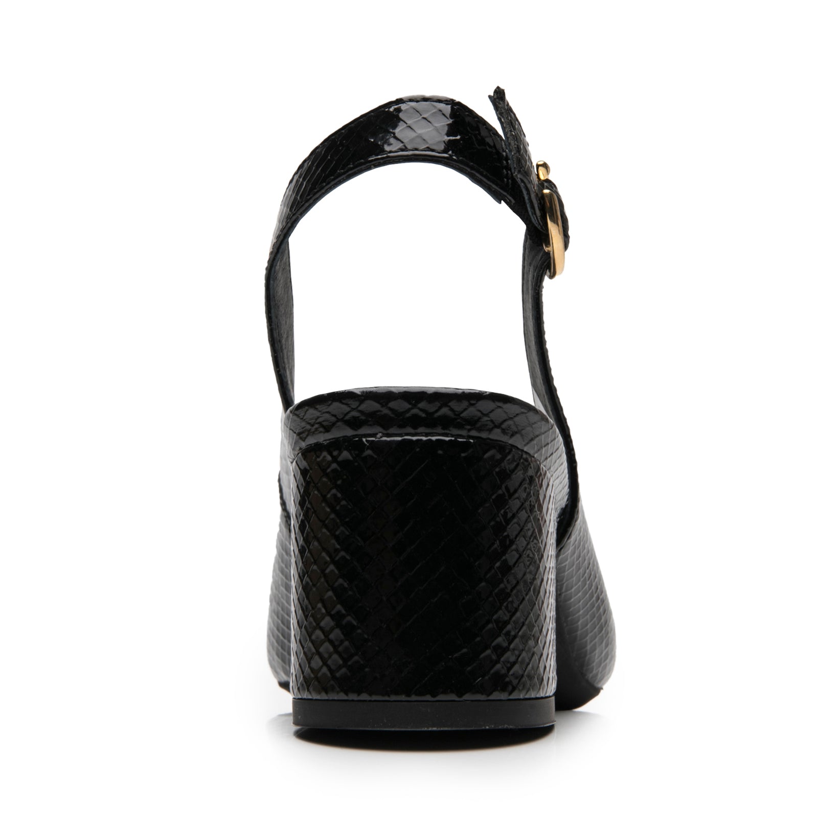 Zapatilla de Punta Tacón Medio Para Mujer Flexi 137503 Negro