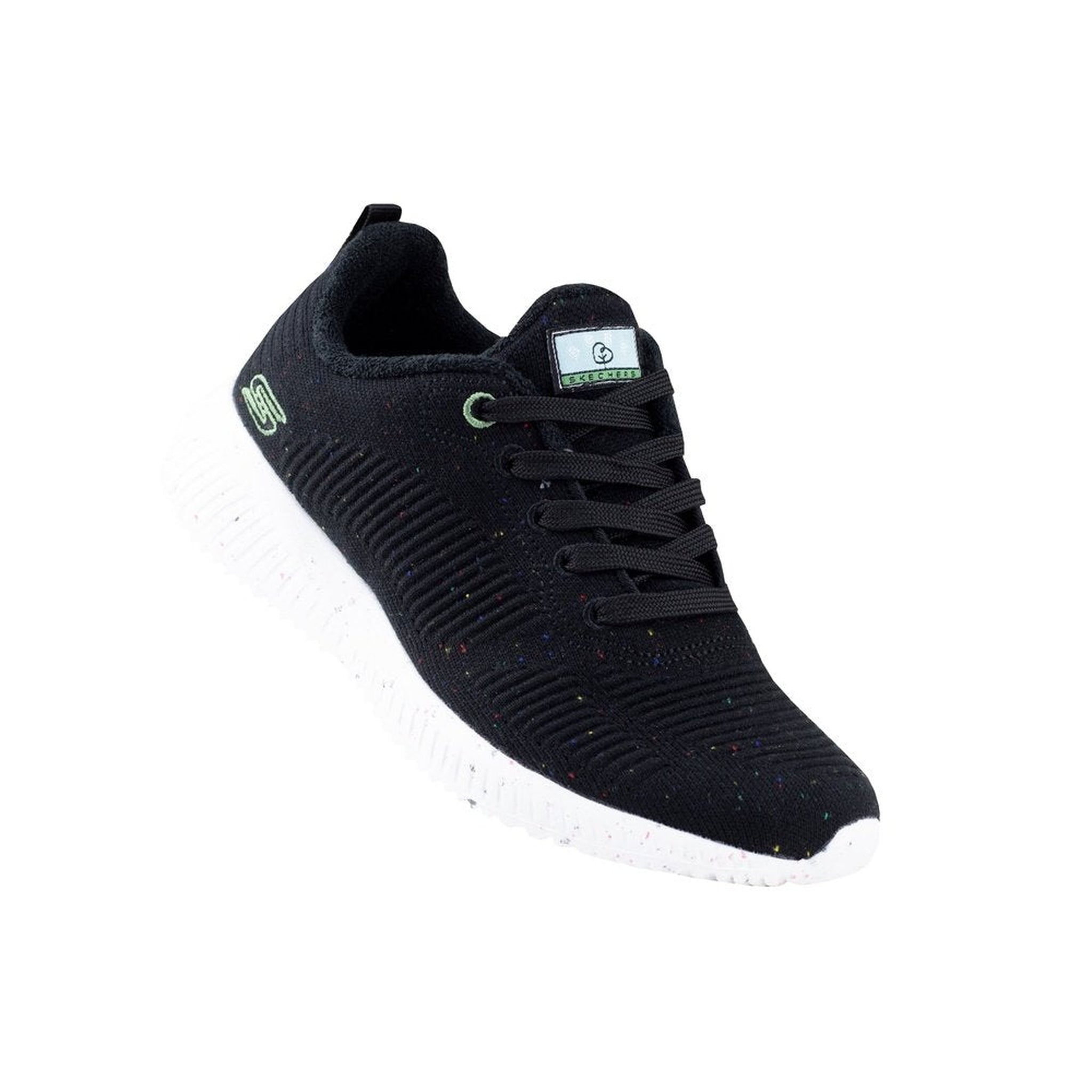 Tenis Skechers Bobs Sport Squad Reclaim Life Dama 117282 Negro