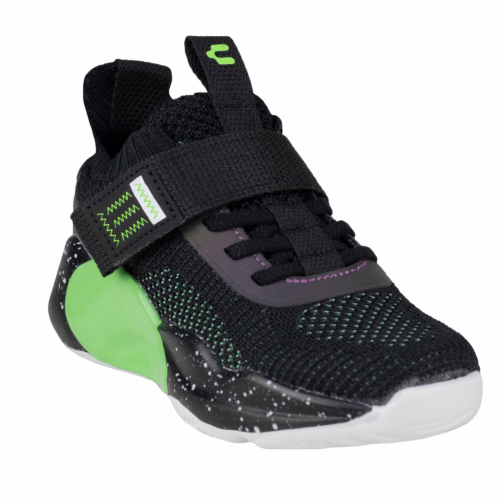 Tenis Deportivo Para Niño Charly Kids 1098353 Negro Limón
