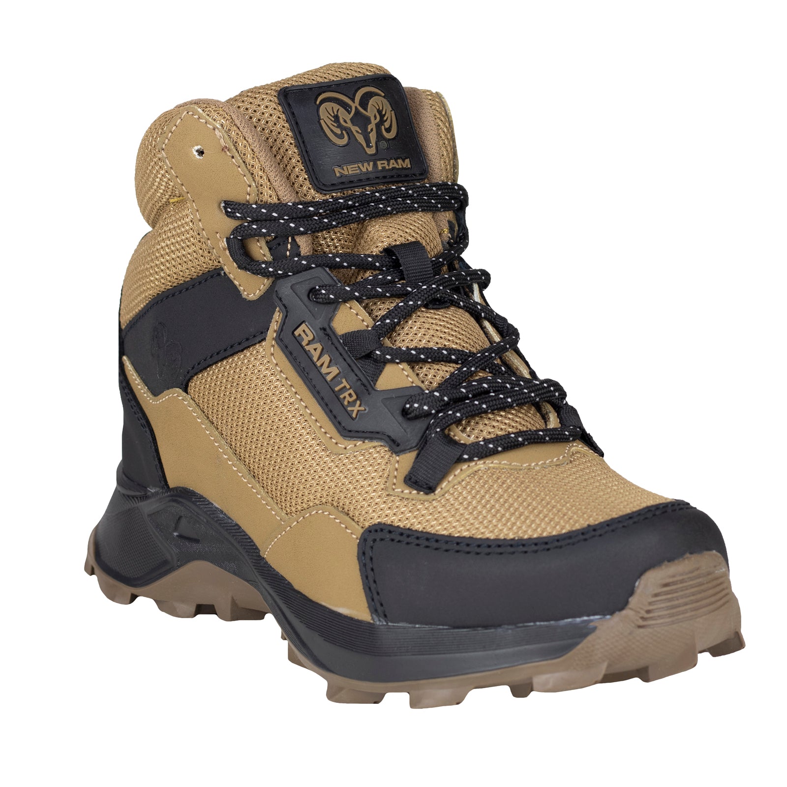 Bota Confort Casual New Ram Para Caballero 9486 Coyote Negro