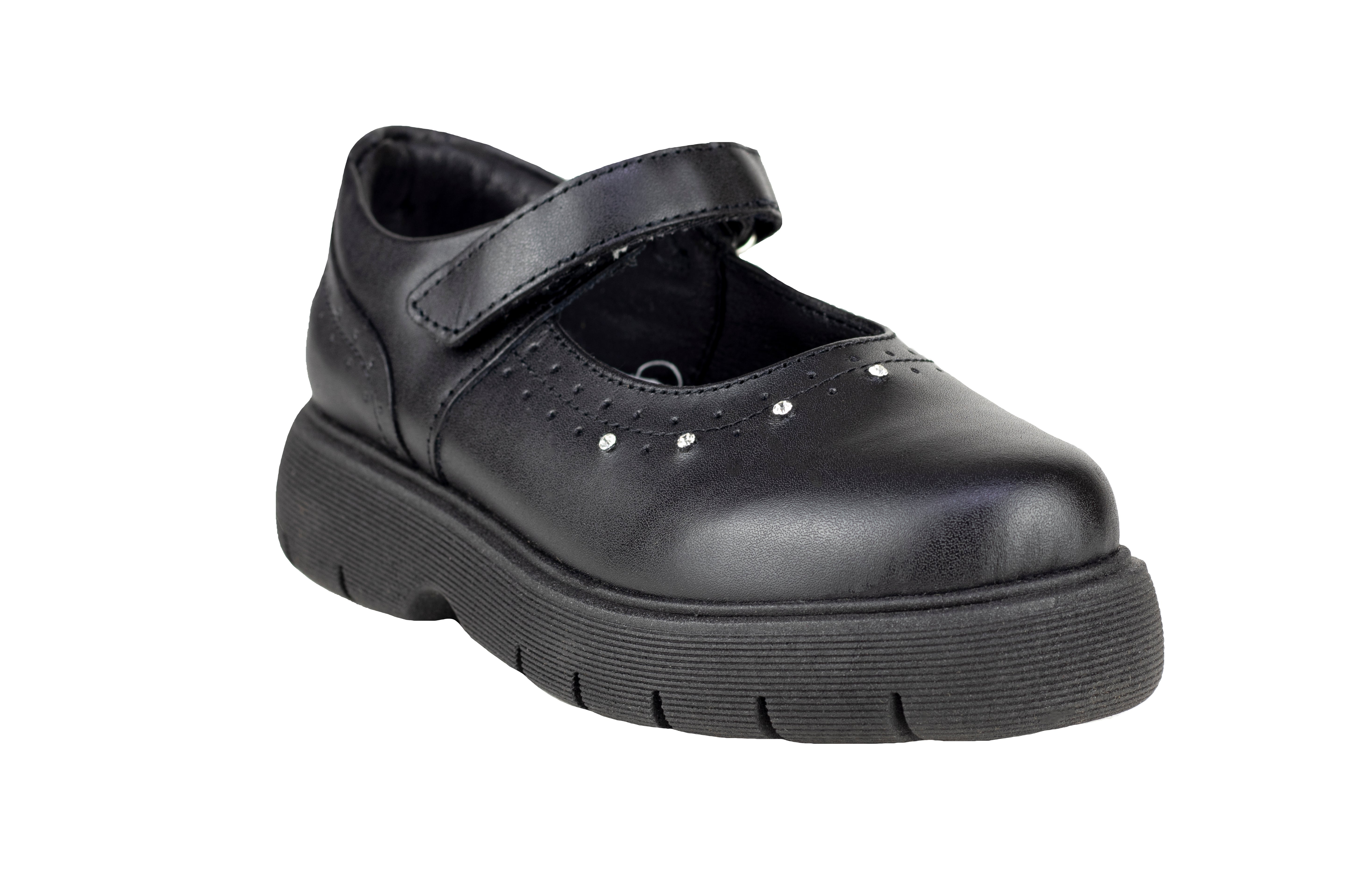 Zapato Ajuste Contactel Escolar Para Niña Chabelo C713-B Negro 21.5-24