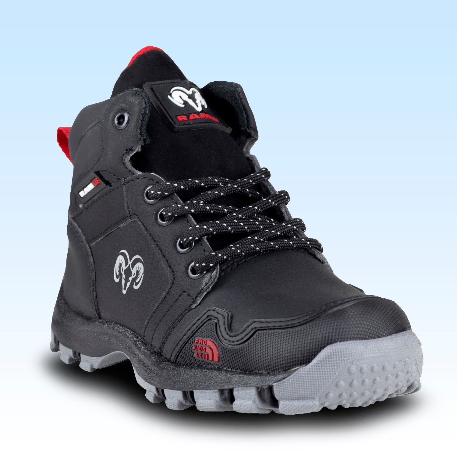 Bota Outdoor Aventura Para Niño New Ram Kids 253 Negro