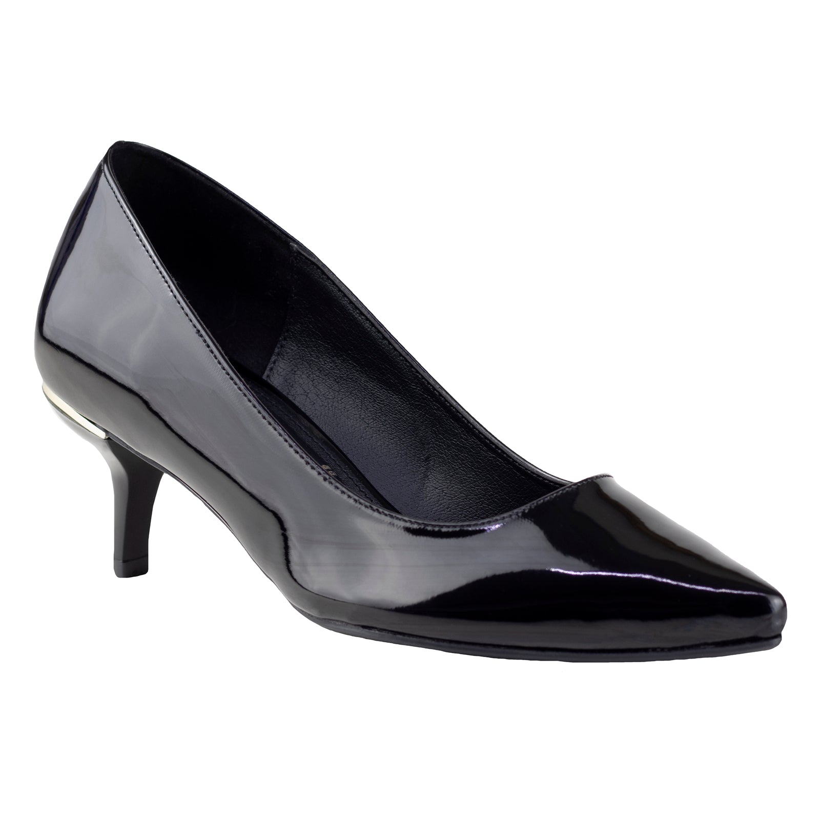 Zapatilla Clásica Dama Capa De Ozono 649301 Negro Charol