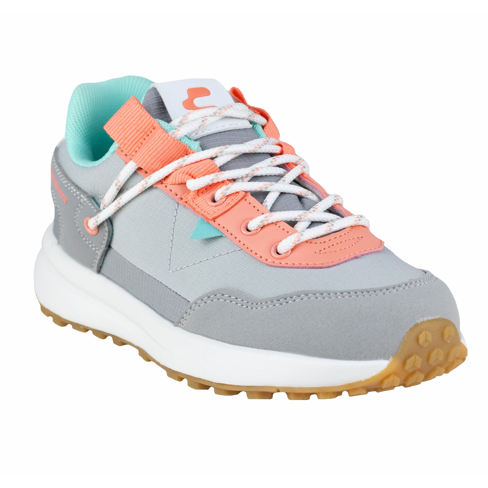 Tenis Running Para Niña Charly 1098542 Gris Rosa