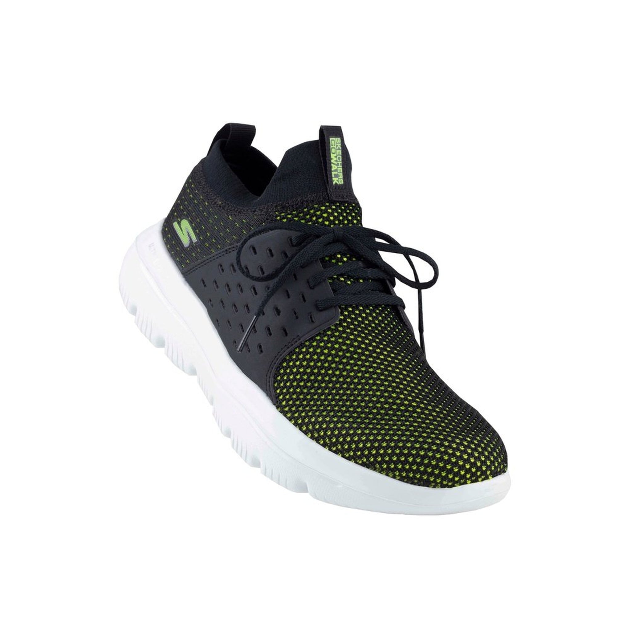Tenis Skechers GoWalk Evolution Ultra Turbo Caballero 54726 Negro Limón