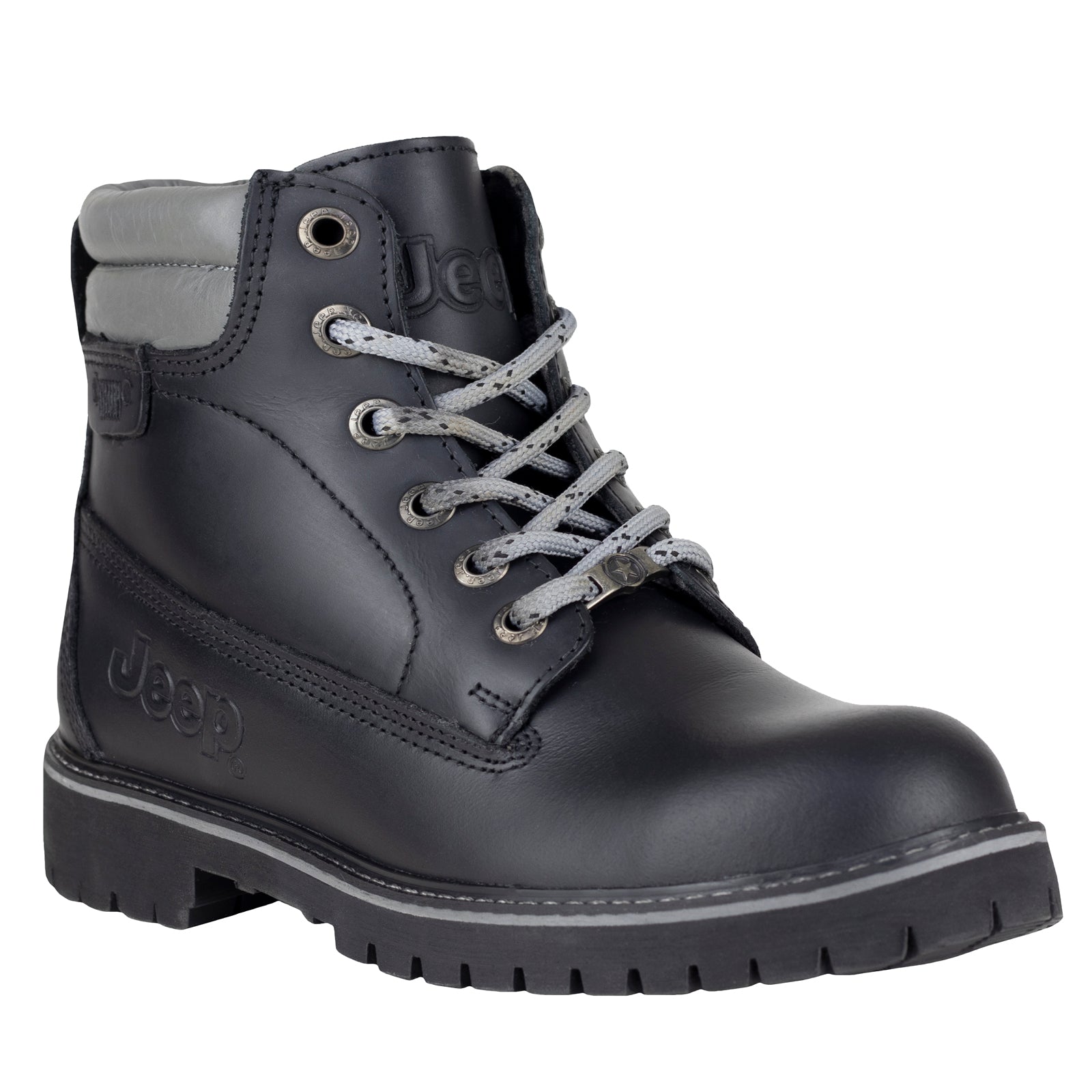 Bota Industrial Tipo II (PP) Dama Jeep Fleetvan 10750 Crazy Negro