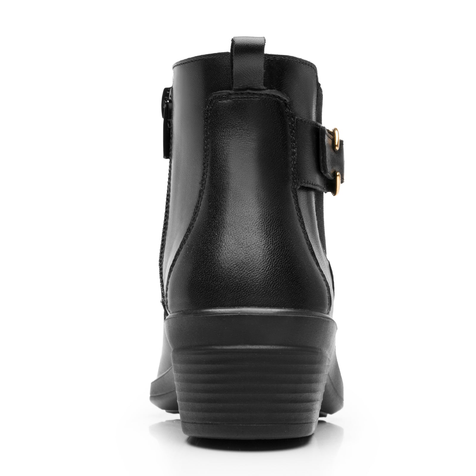 Botín Casual Confort Hebilla Para Dama Flexi 130008 Negro