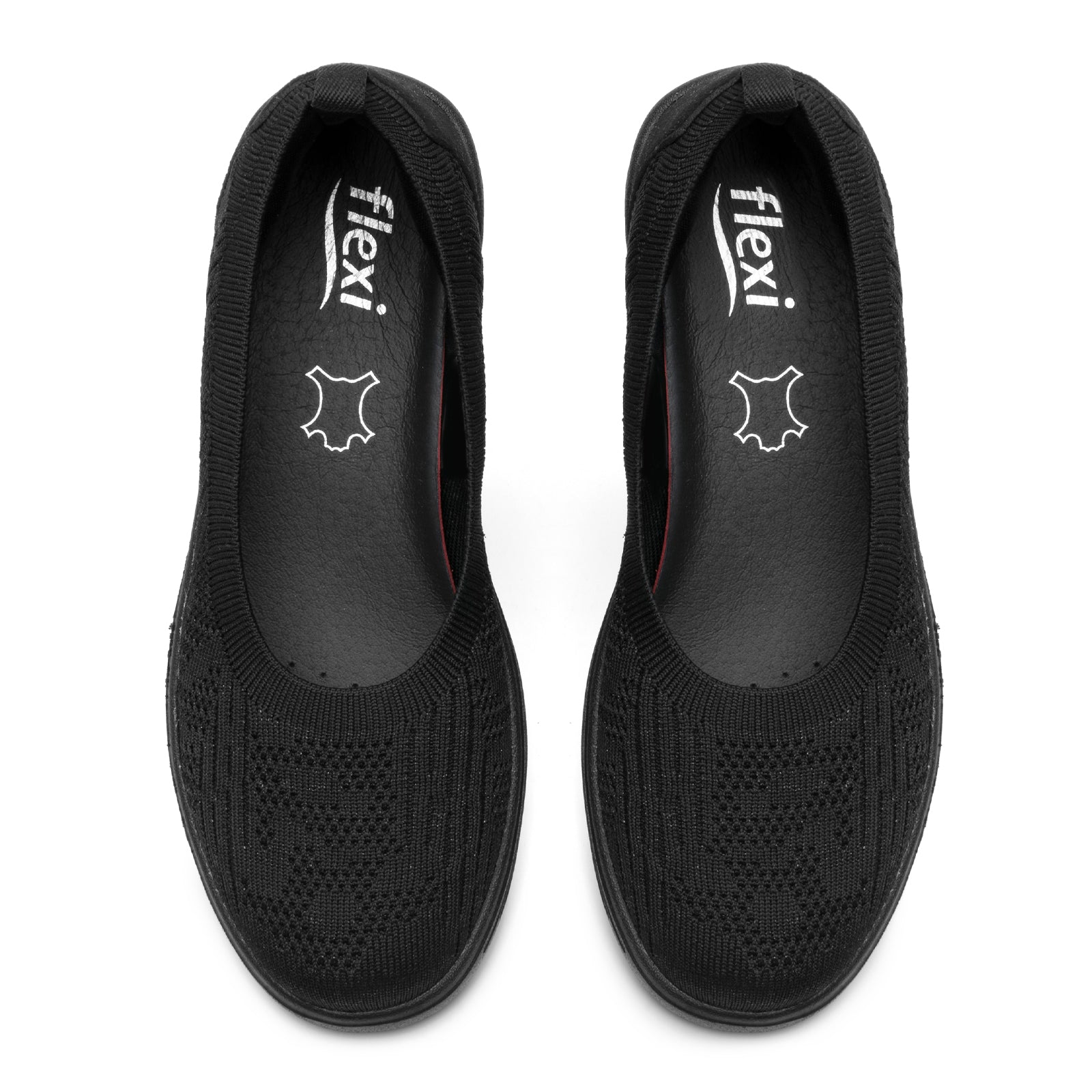 Zapato Mocasín Confort Slip On Tejido Para Dama 104927 Negro