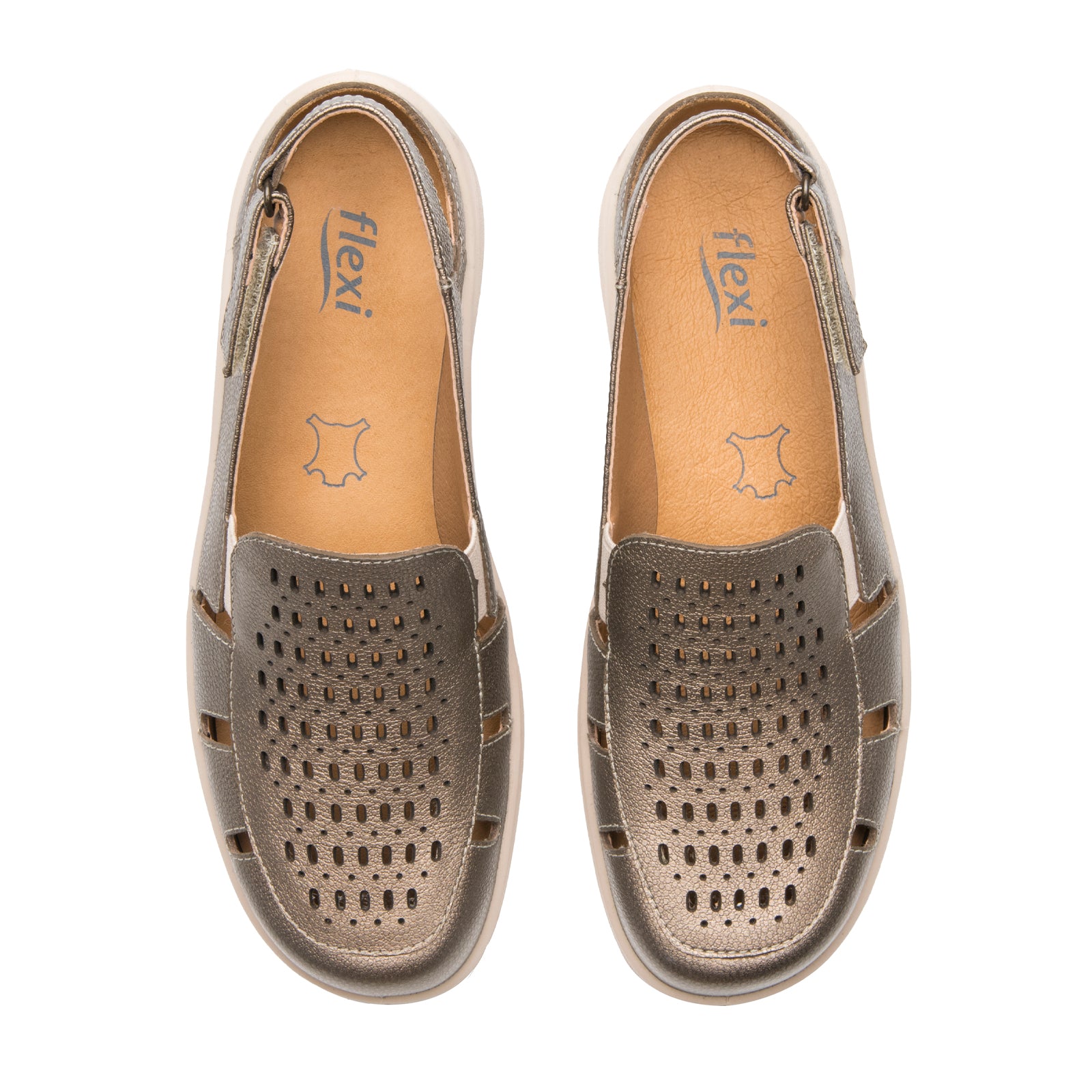 Sandalia Huarache Confort Casual Para Dama Flexi 128706 Antimonio