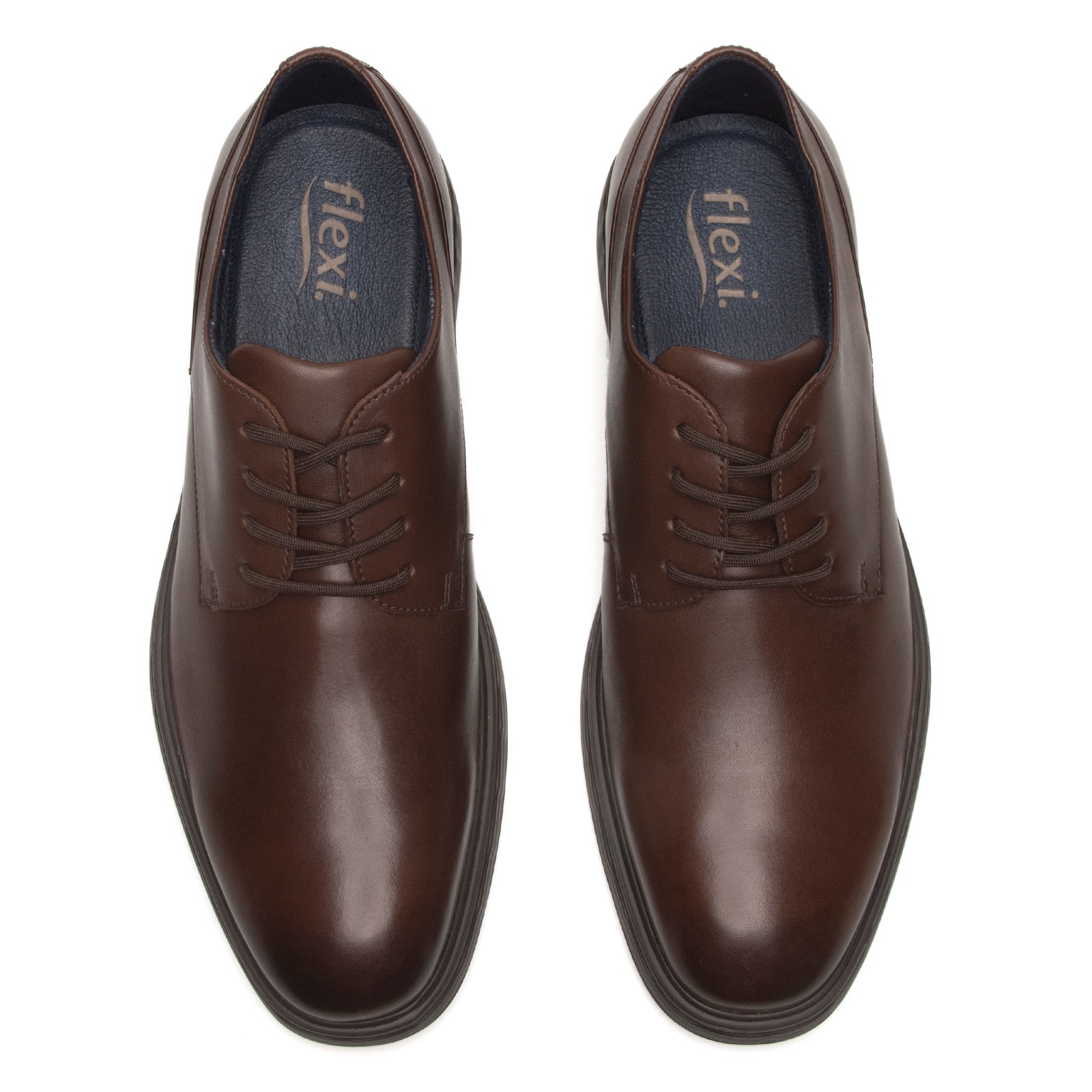 Derby Casual Caballero Flexi Titanium 409401 Nogal