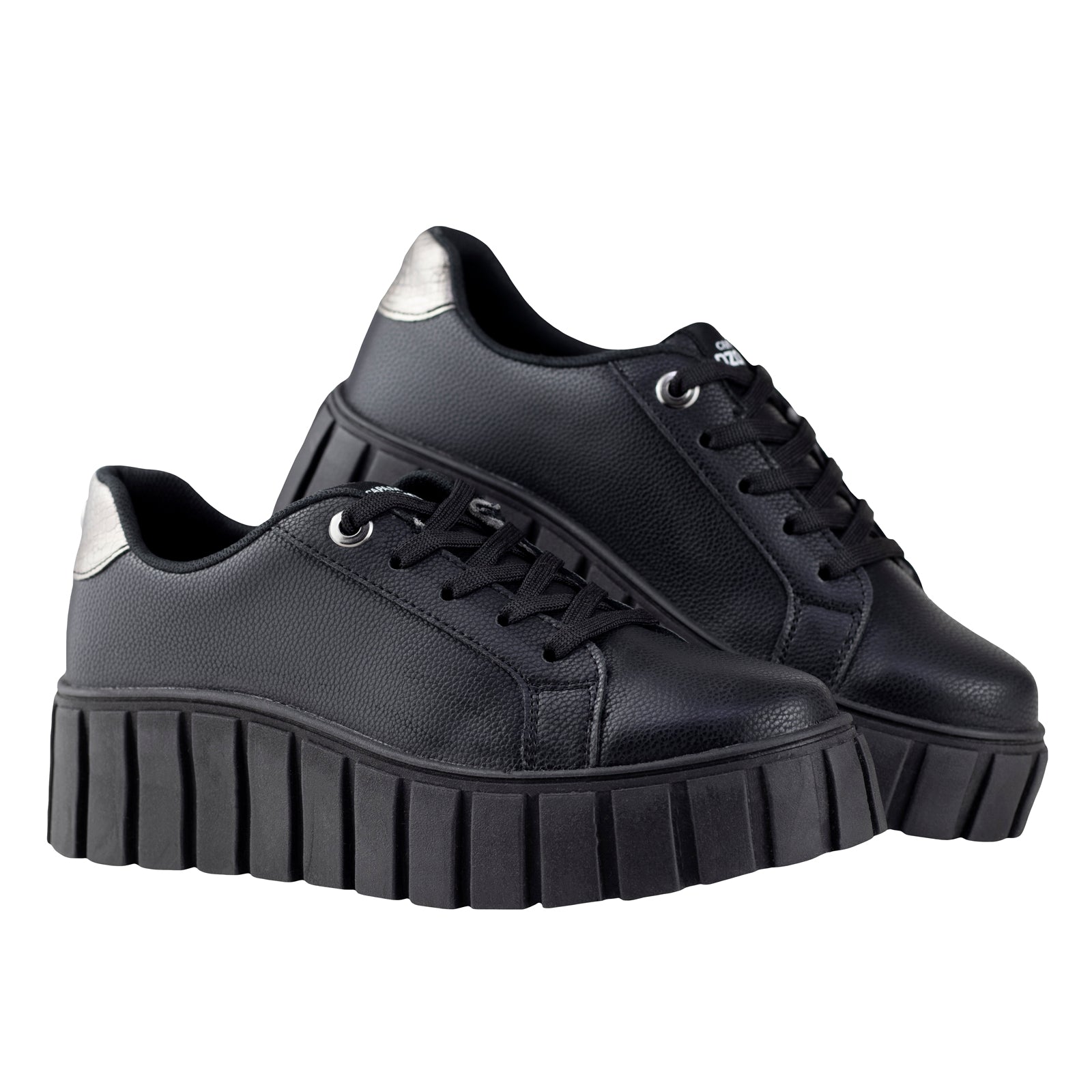 Tenis Urbano Plataforma Dama Capa De Ozono 625403 Negro