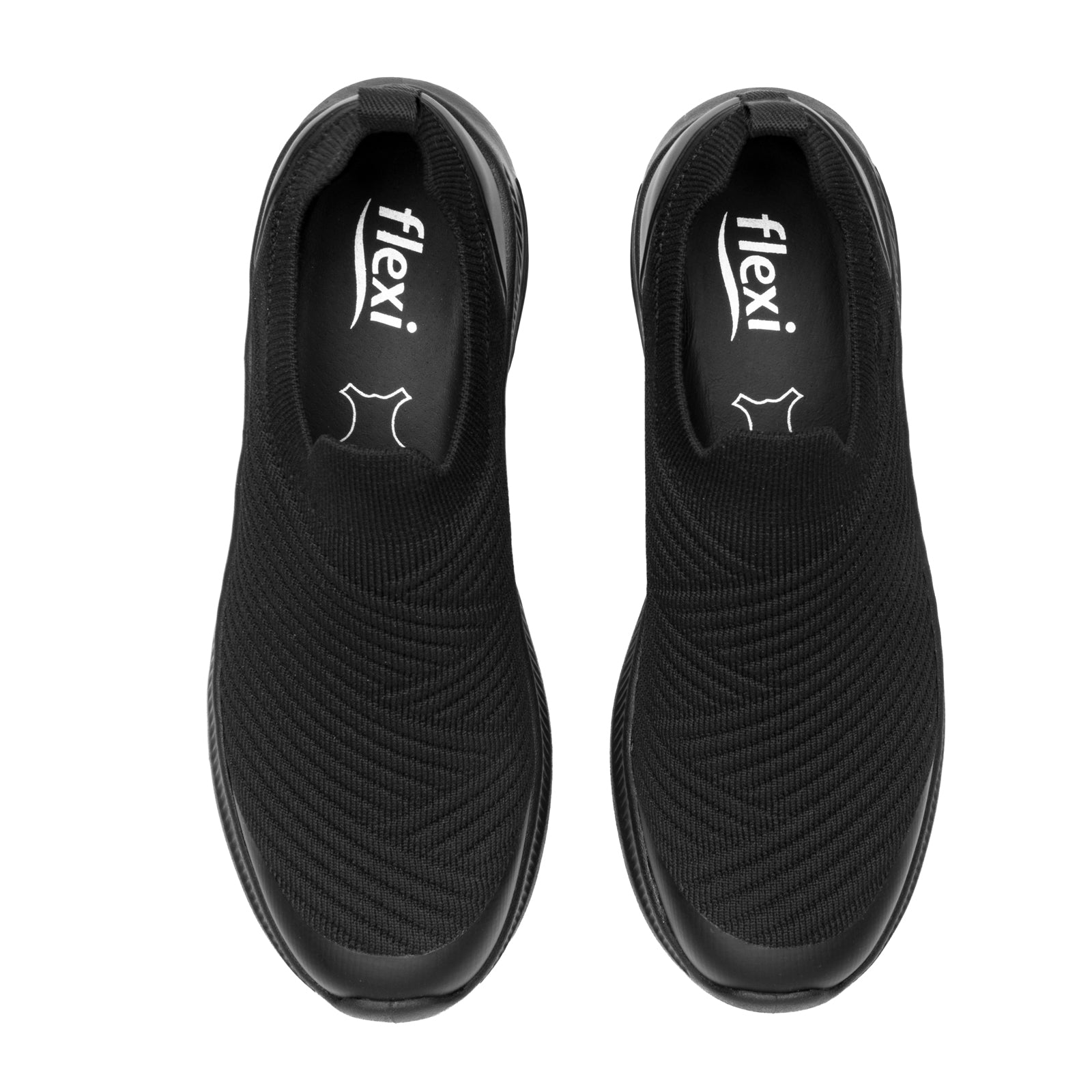 Tenis Sneaker Tejido Confort Casual Para Mujer 135203 Negro