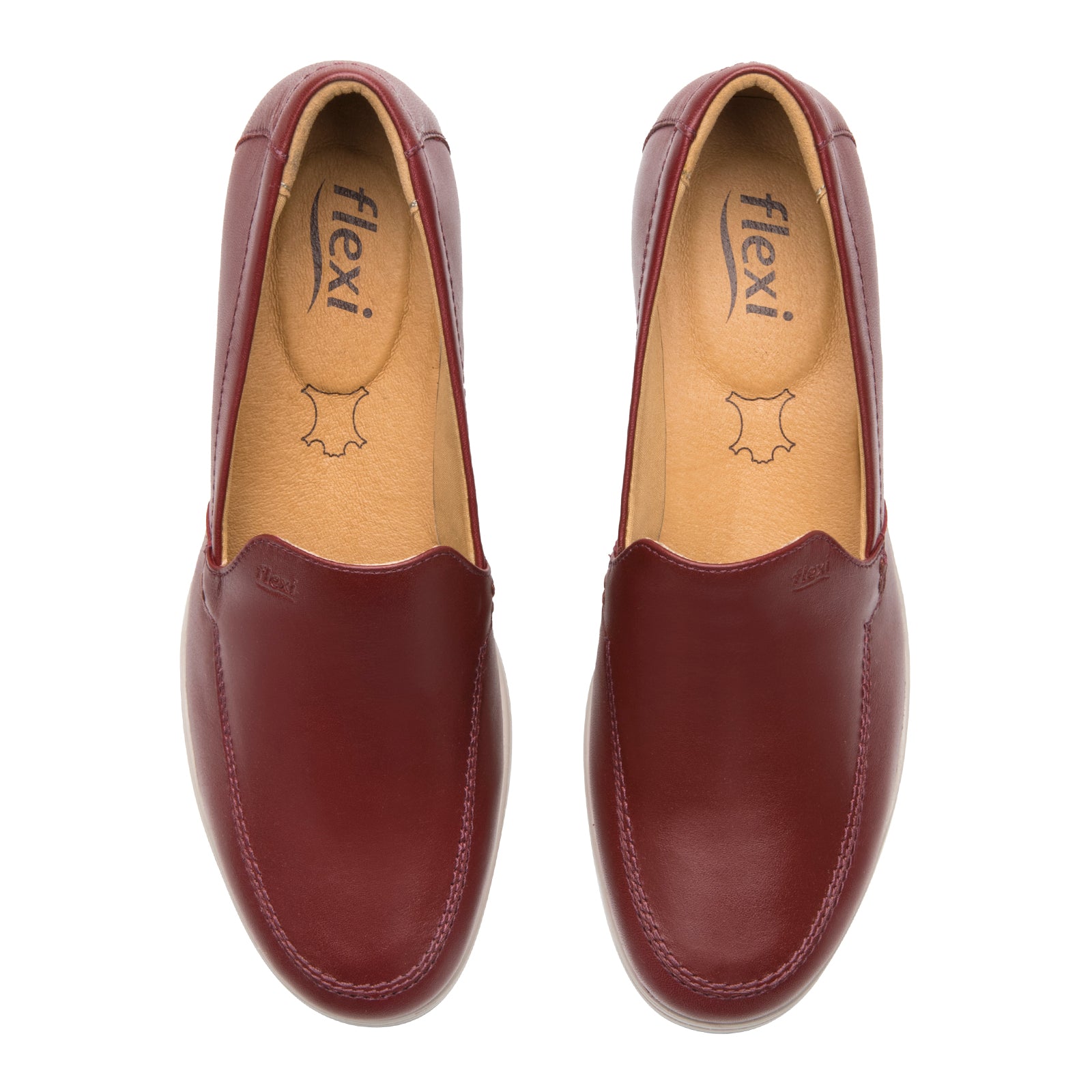 Loafer Con Plataforma Para Dama Flexi Cataleya 104806 Cherry