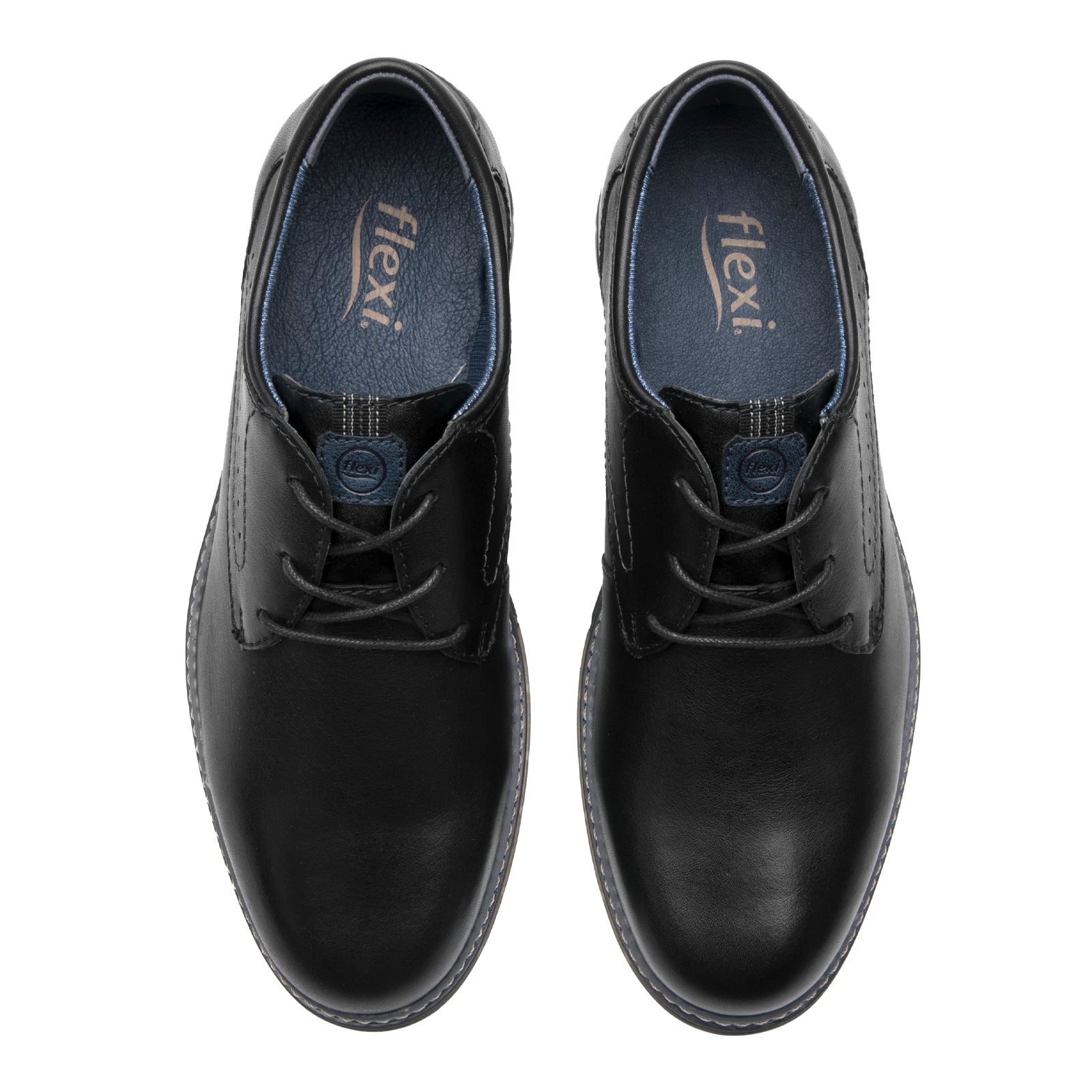 Zapato Derby Para Caballero Flexi Jasper 420001 Negro