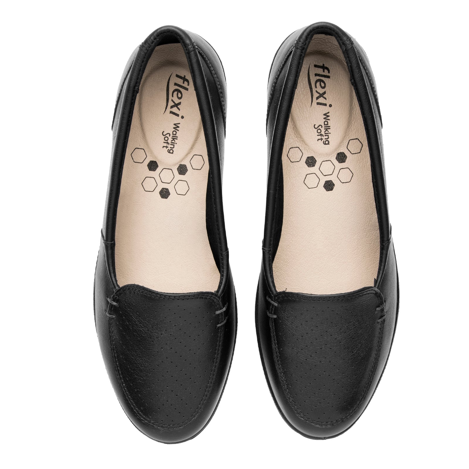 Zapato Mocasín Clásico Confort Casual Para Dama Flexi 101912 Negro