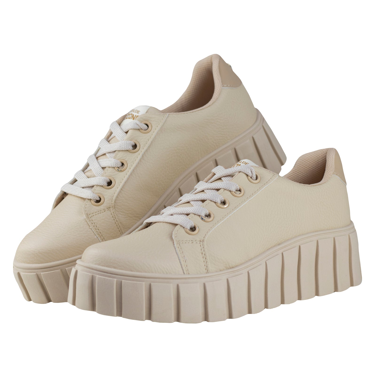 Tenis Urbano Plataforma Dama Capa De Ozono 625403 Latte