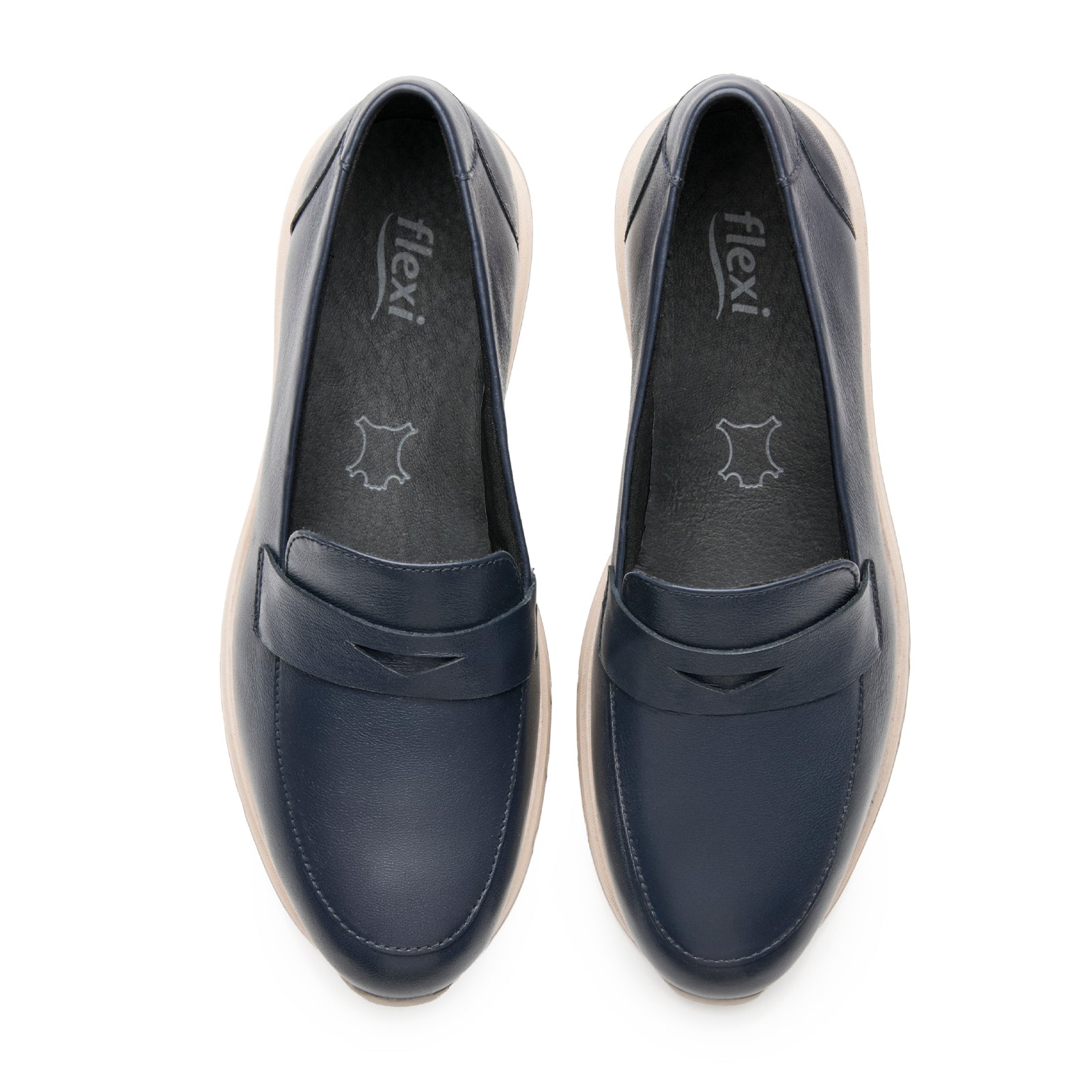 Zapato Mocasín Casual Para Dama Flexi 137002 Marino