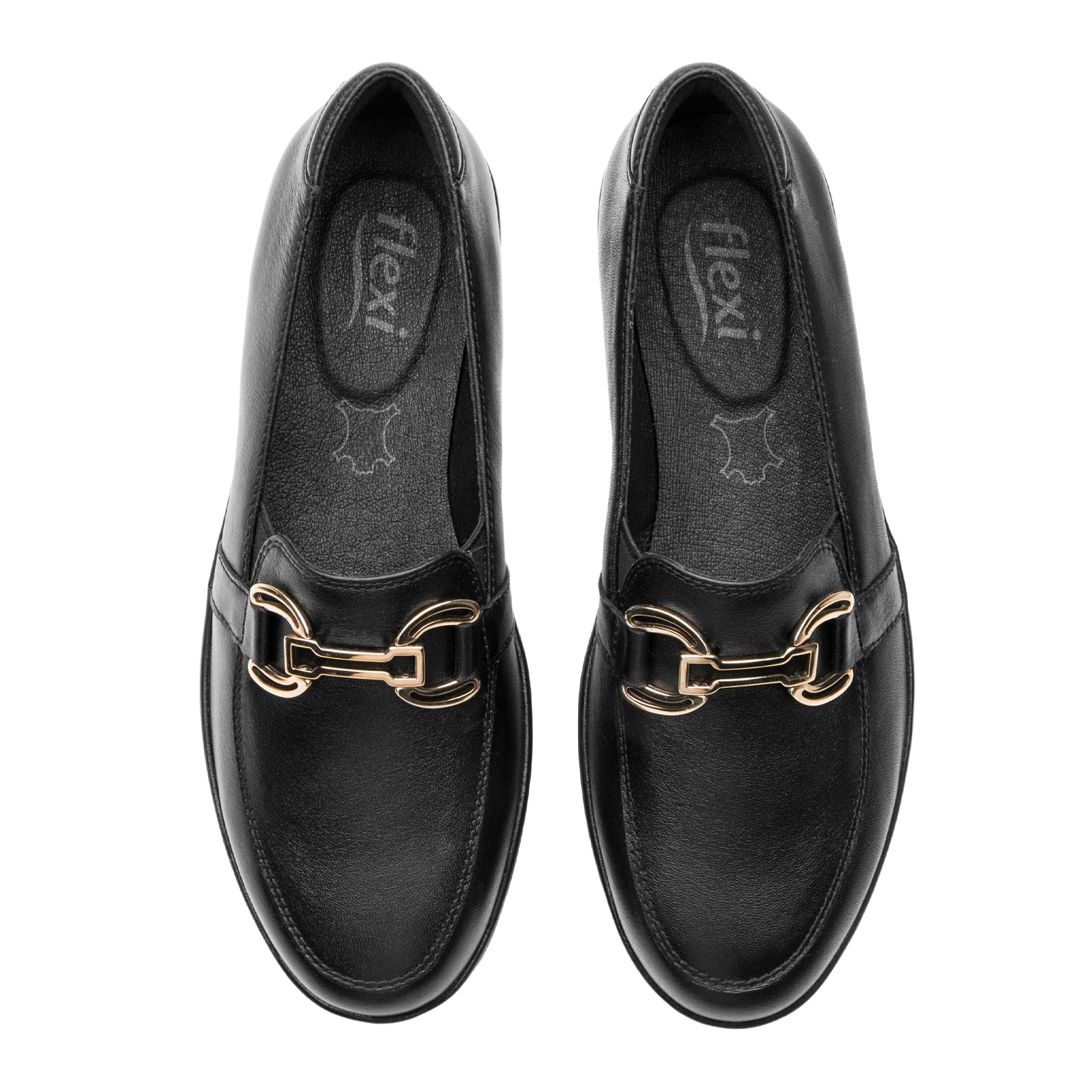 Zapato Mocasín Flexi Con Hebilla Para Dama 109411 Negro